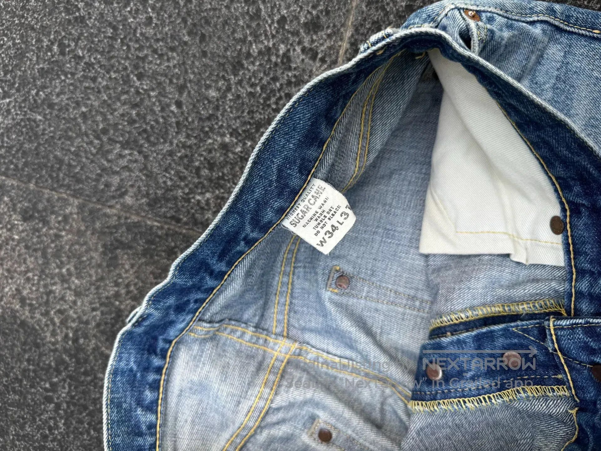 Sugar Cane Sugar Cane Washed Denim Pants. Size US 34 / EU 50 - 7 Thumbnail