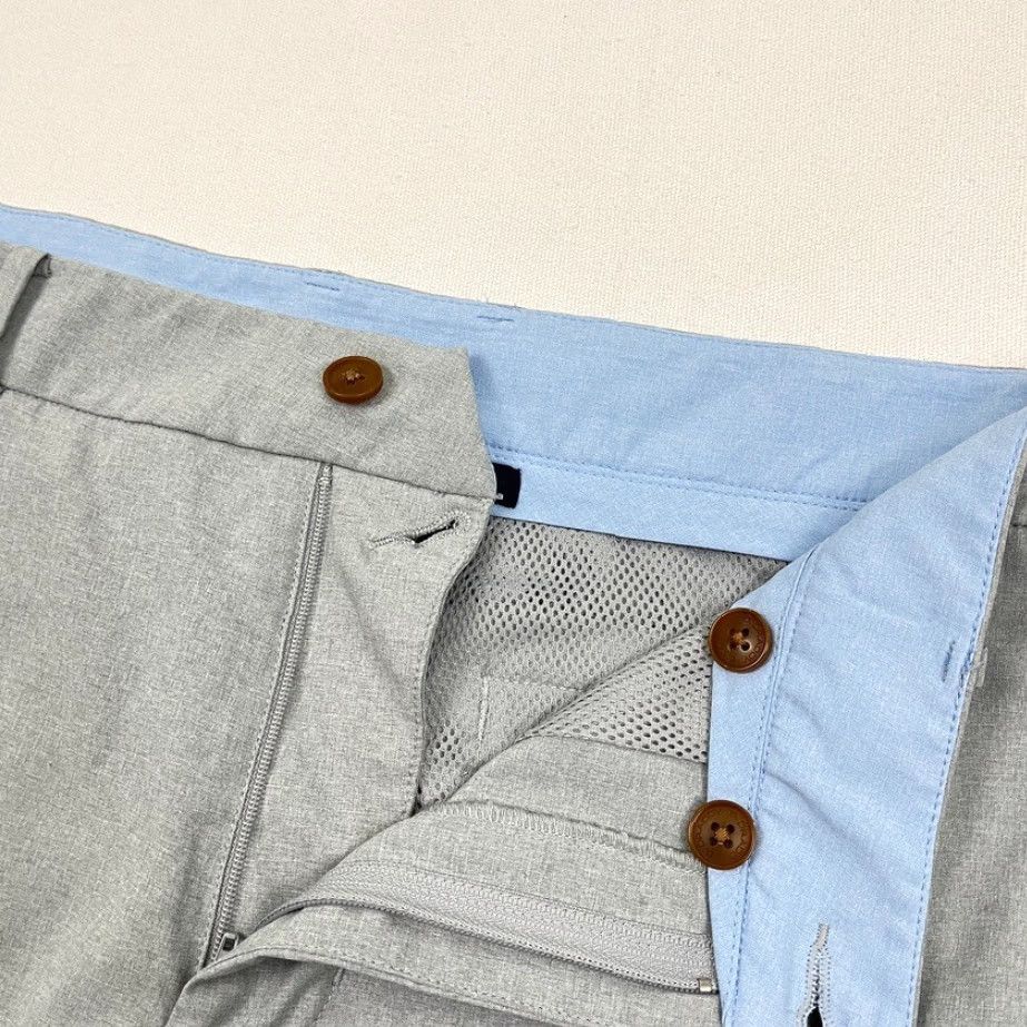 Vintage B Draddy Kelly Pants Mens 35 x 32 Gray Golf Lightweight Performance Stretch Chino Pants Mens Regular Gray 35 x 32 Size US 35 - 5 Thumbnail