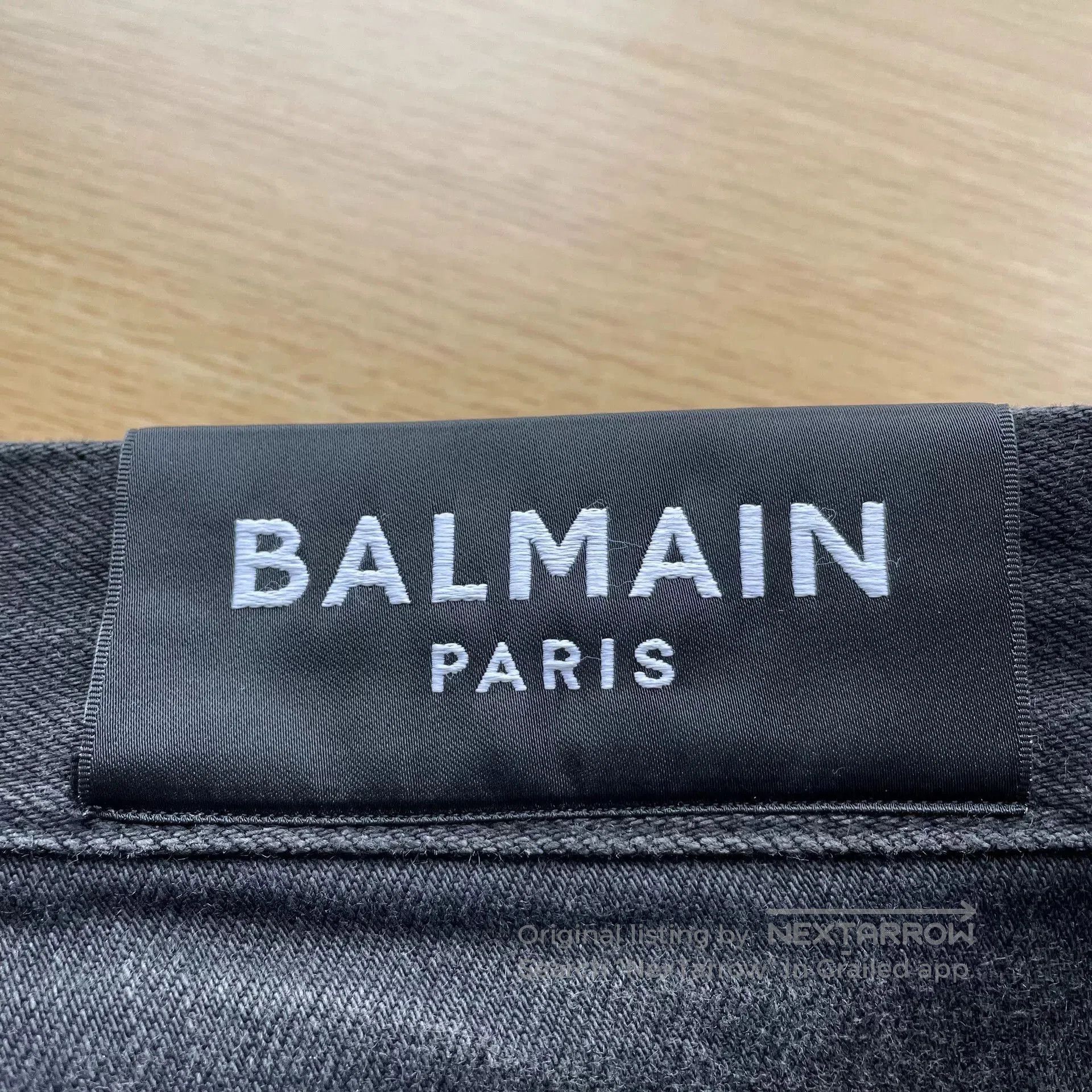 Balmain Balmain Black Silver Washed Distressed Jeans. Size US 32 / EU 48 - 7 Thumbnail