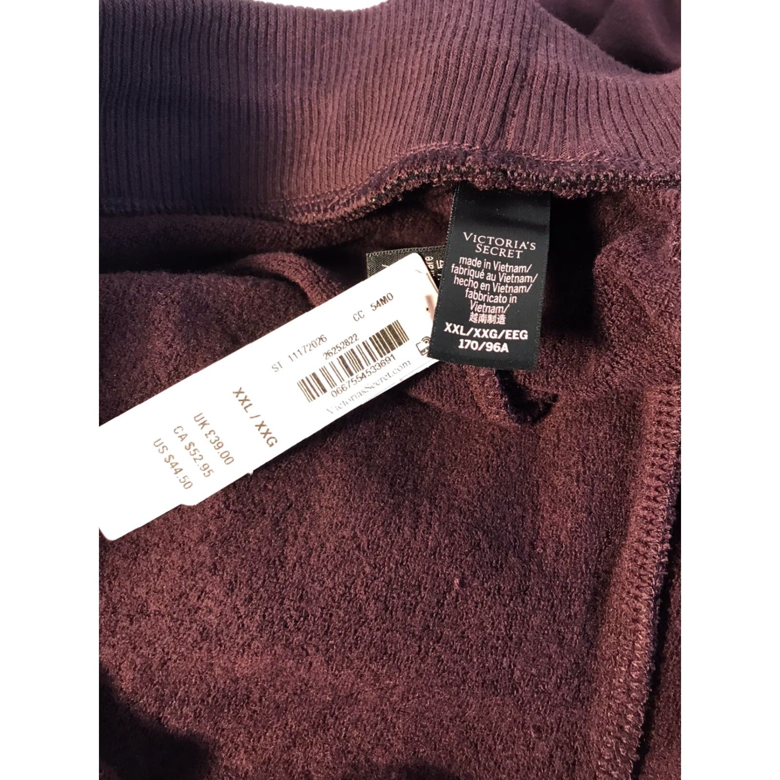 Victoria's Secret Victoria's Secret Plum Drawstring Joggers Womens Plus Size 2X Casual Comfort Soft Purple Size 40" / US 18 - 4 Thumbnail