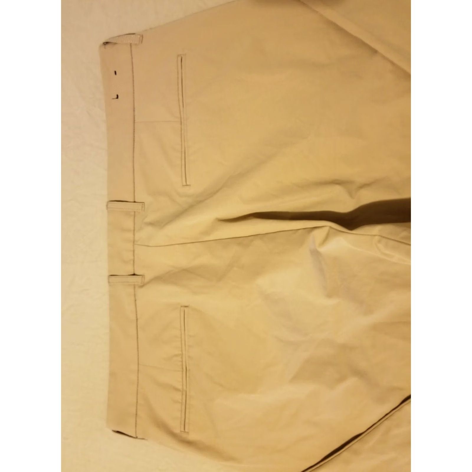 J.Crew Mens J. Crew Khaki Dress Pants Performance Slack Chino Trouser 36x32 Beige Stretch Style Size US 36 / EU 52 - 2 Thumbnail
