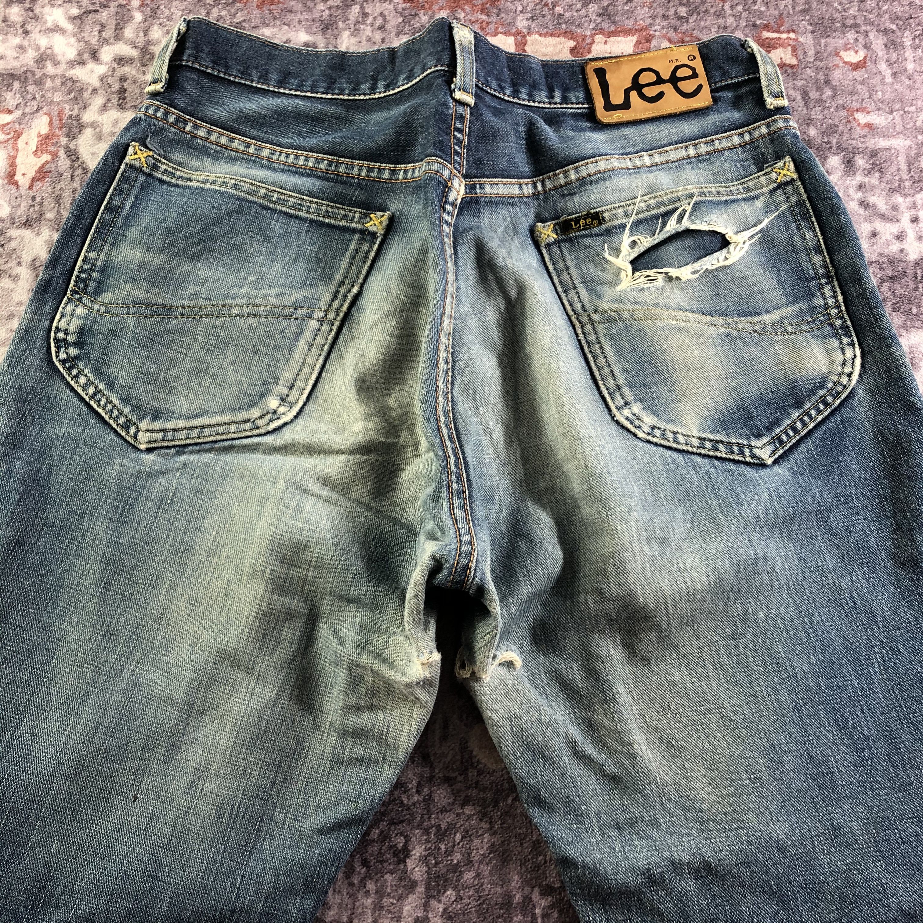 Lee Vintage Blue Wash Lee Selvedge Jeans-JM3581 Size US 33 - 4 Thumbnail