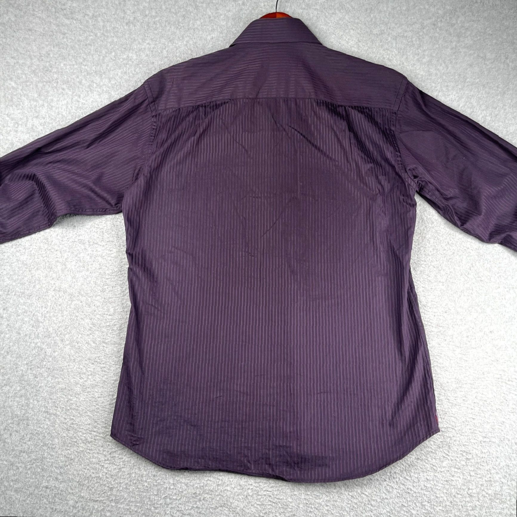 Vintage Stone Rose Black Rivet Collection Shirt M Purple Stiped Button Up Long Sleeve Size US M / EU 48-50 / 2 - 7 Thumbnail