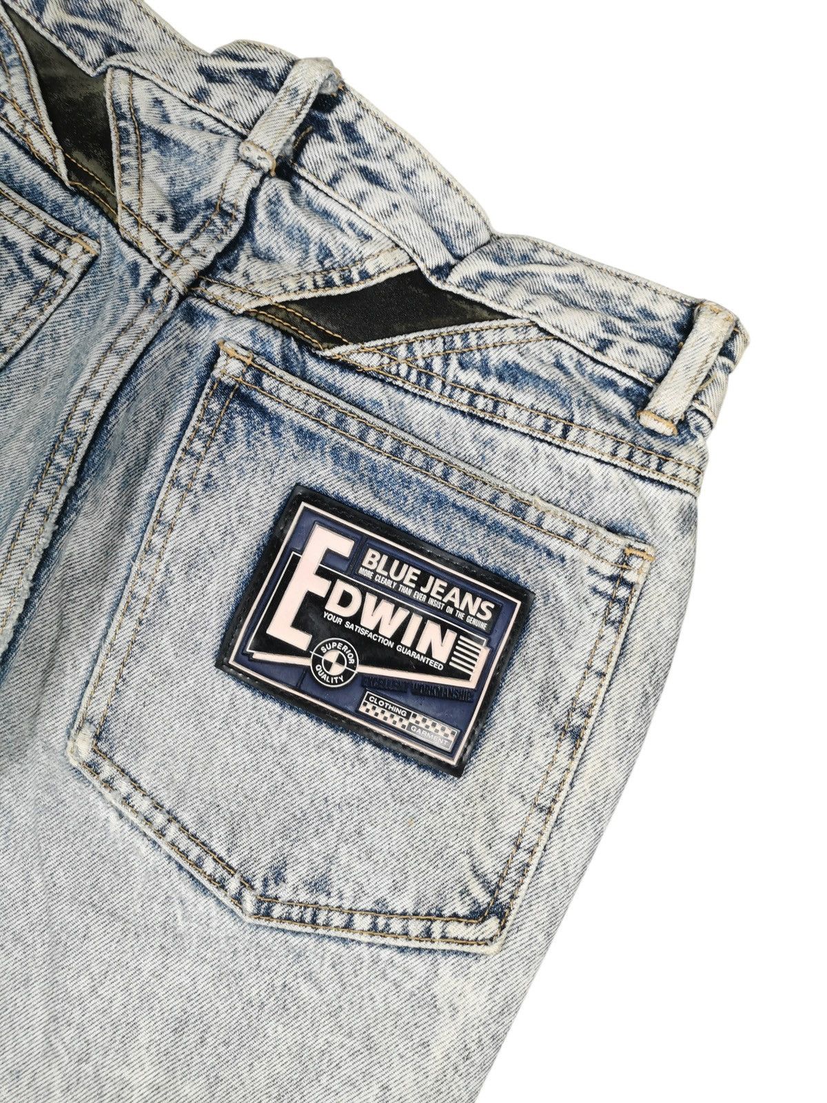 Edwin Rare Edwin Acid Wash Denim – 90s Mom Jeans Fit Made in Japan Size 28" / US 6 / IT 42 - 6 Thumbnail