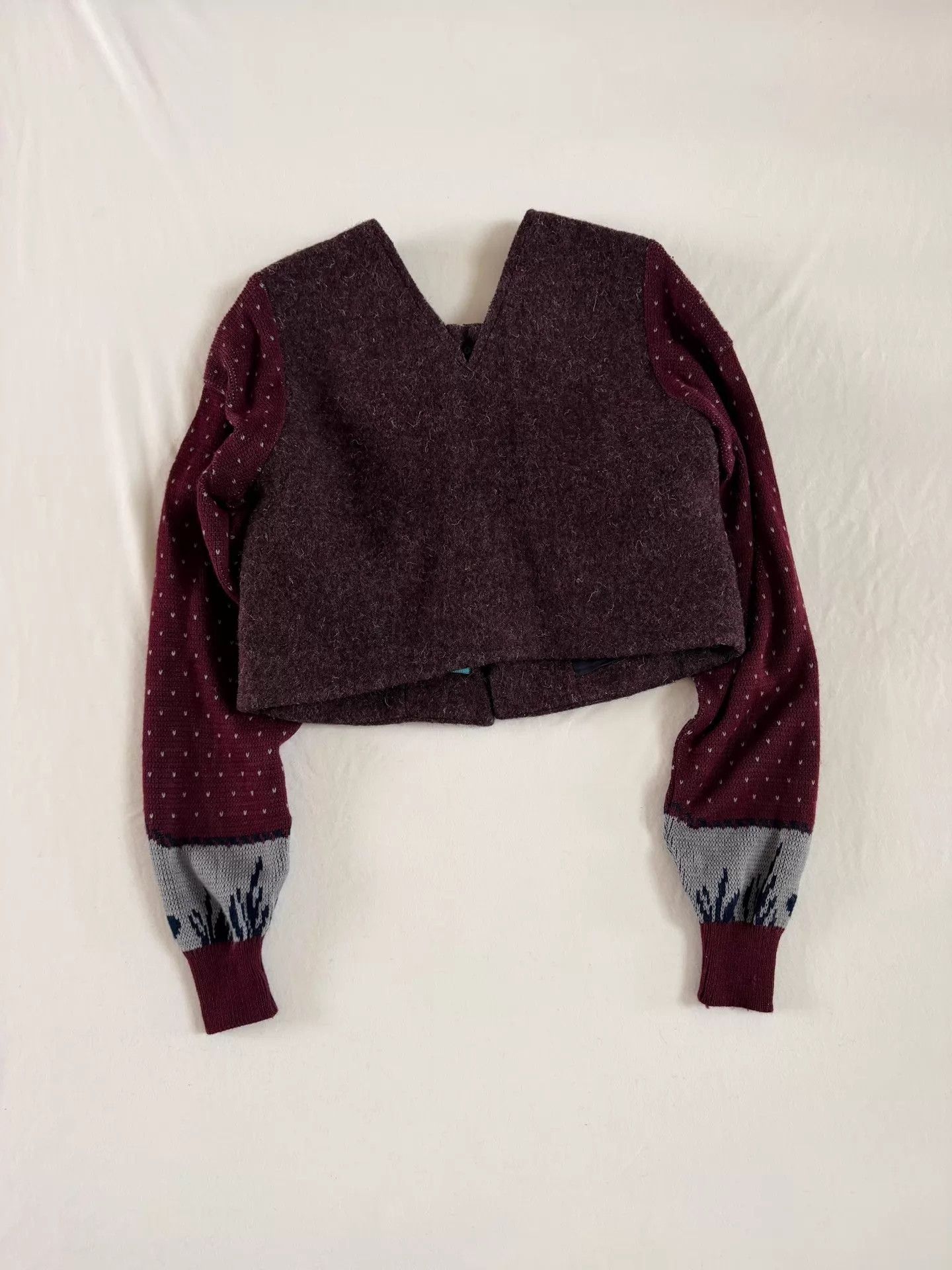 Undercover UC 1997 Leaf Rare Knit & Wool Felt Jkt New w/ Tags Size US M / EU 48-50 / 2 - 3 Thumbnail