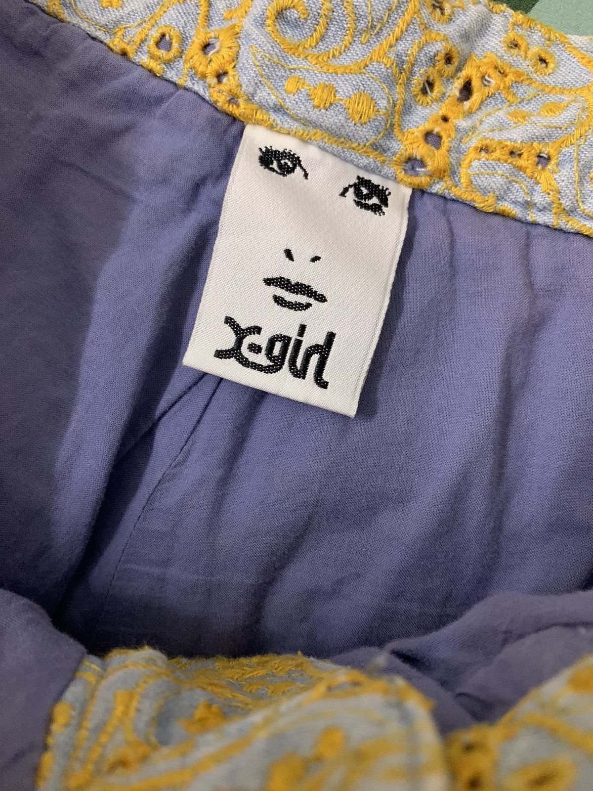 X-Girl RARE Carpenter Pants Paisley Embroidery Size 28" / US 6 / IT 42 - 12 Thumbnail
