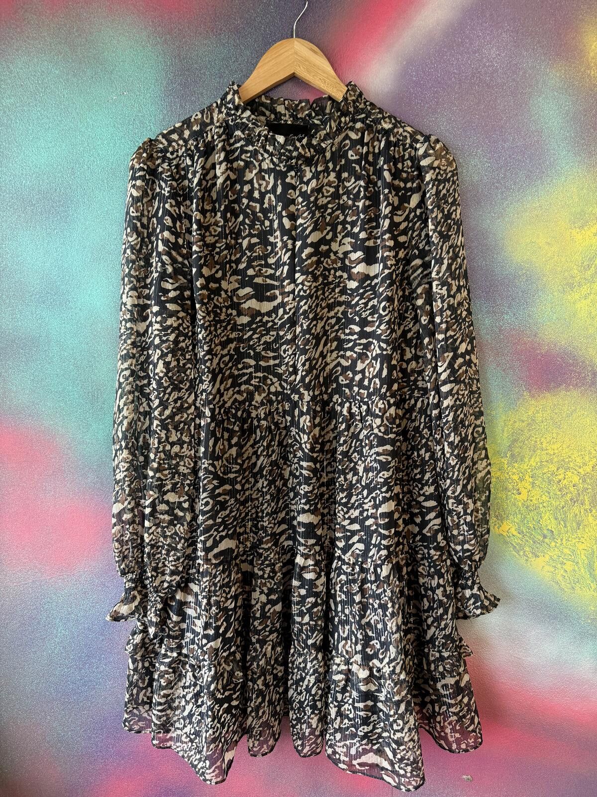 Other Phase eight sheets leopard print swing mini dress Size L / US 10 / IT 46 - 4 Thumbnail