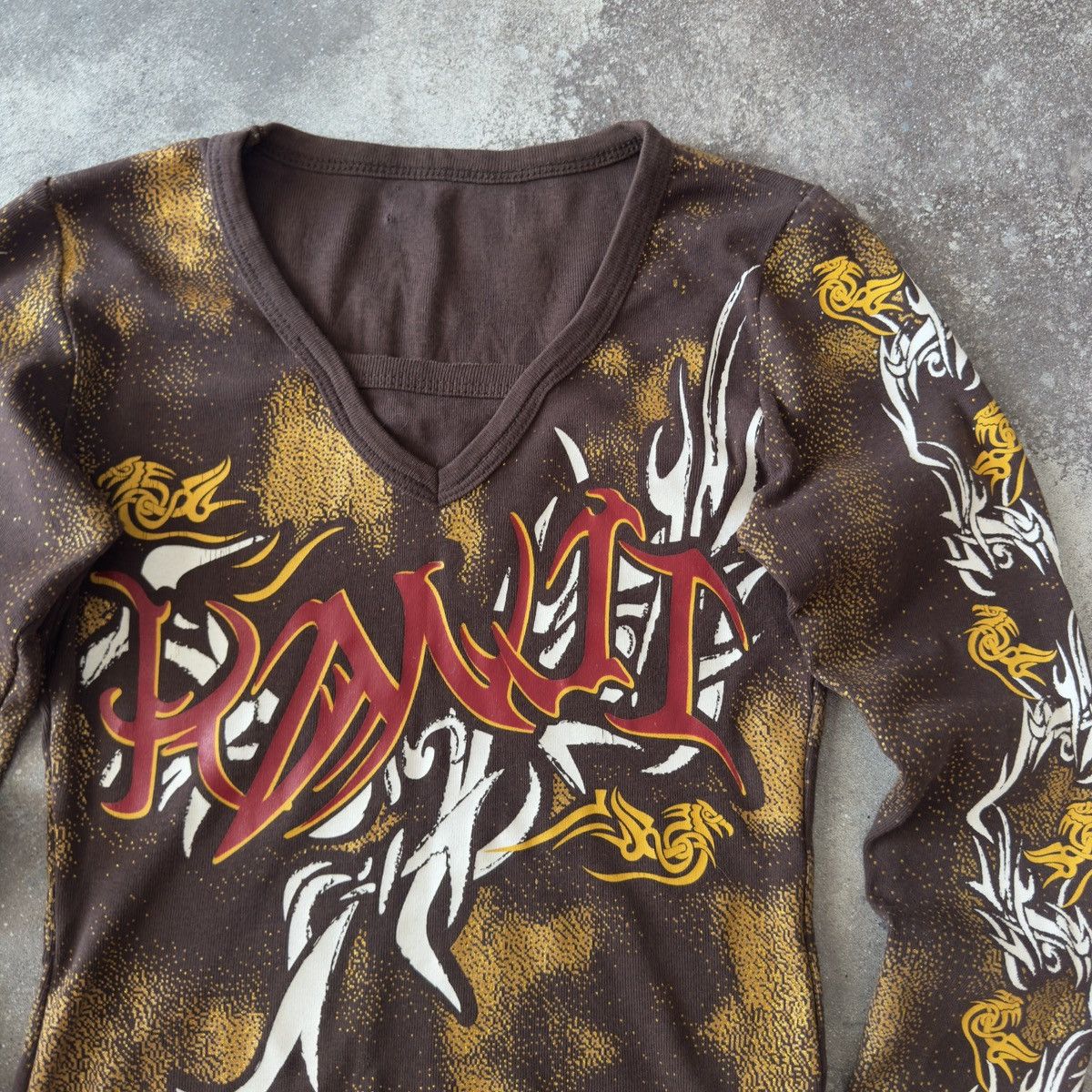 If Six Was Nine Opium Y2K Tribal Logo Vintage Japanese Style Long Sleeve Top Size S / US 4 / IT 40 - 5 Thumbnail