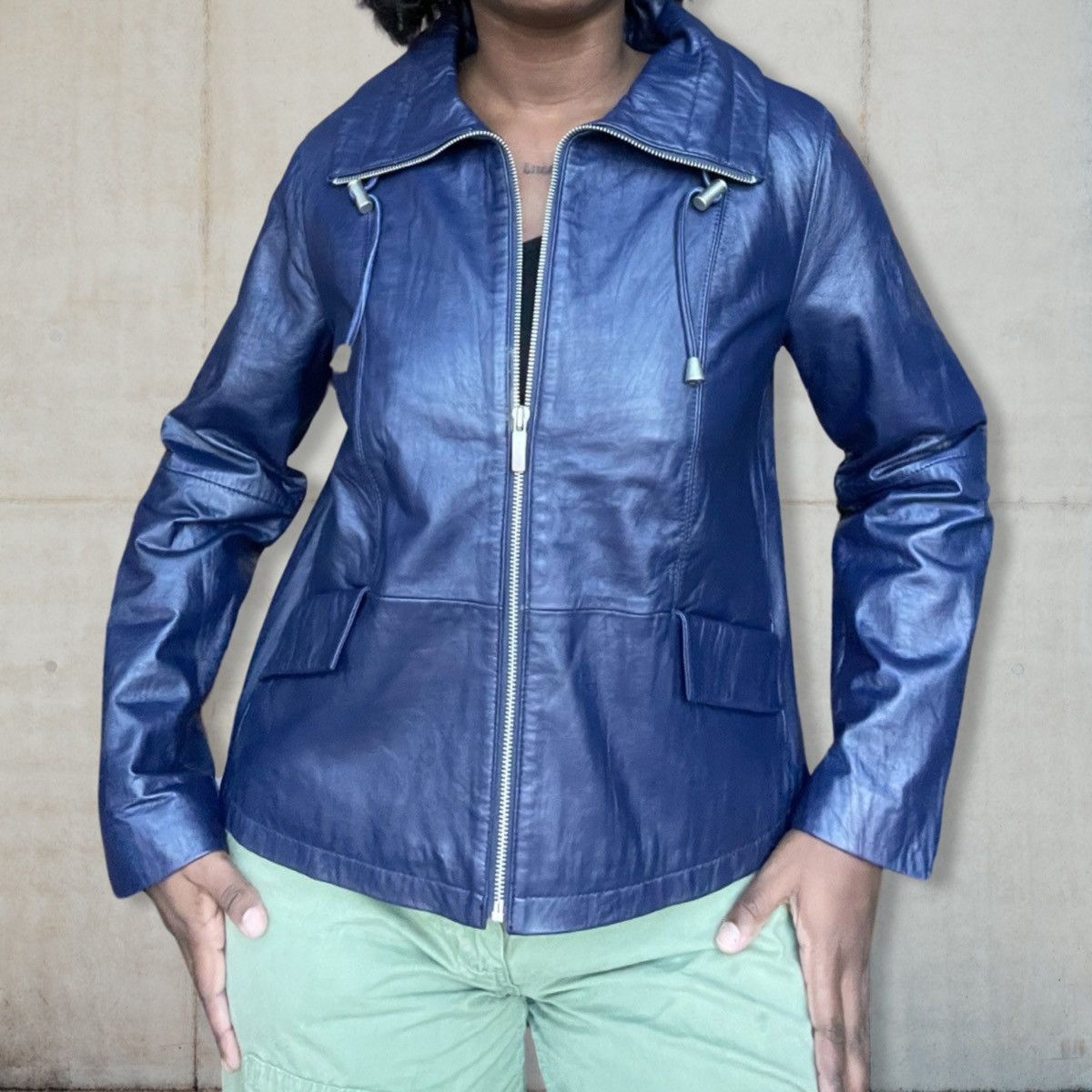 Vintage Chicos Vintage Genuine Leather Jacket Size ONE SIZE - 6 Thumbnail