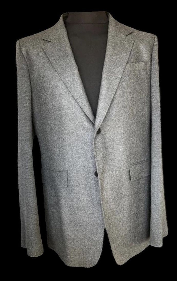 Kenzo Kenzo grey blazer jacket flanel Wool Size 54R - 1 Thumbnail