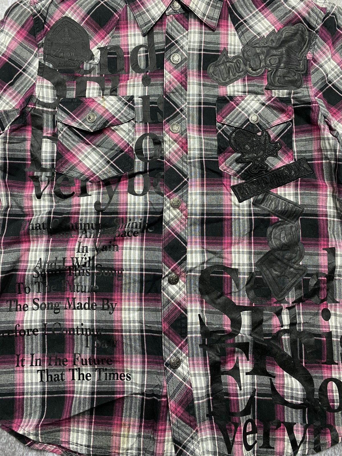 If Six Was Nine × In The Attic × Japanese Brand 2000s In The Attic Poem Skull punk ghotic style shirt Size US M / EU 48-50 / 2 - 2 Thumbnail