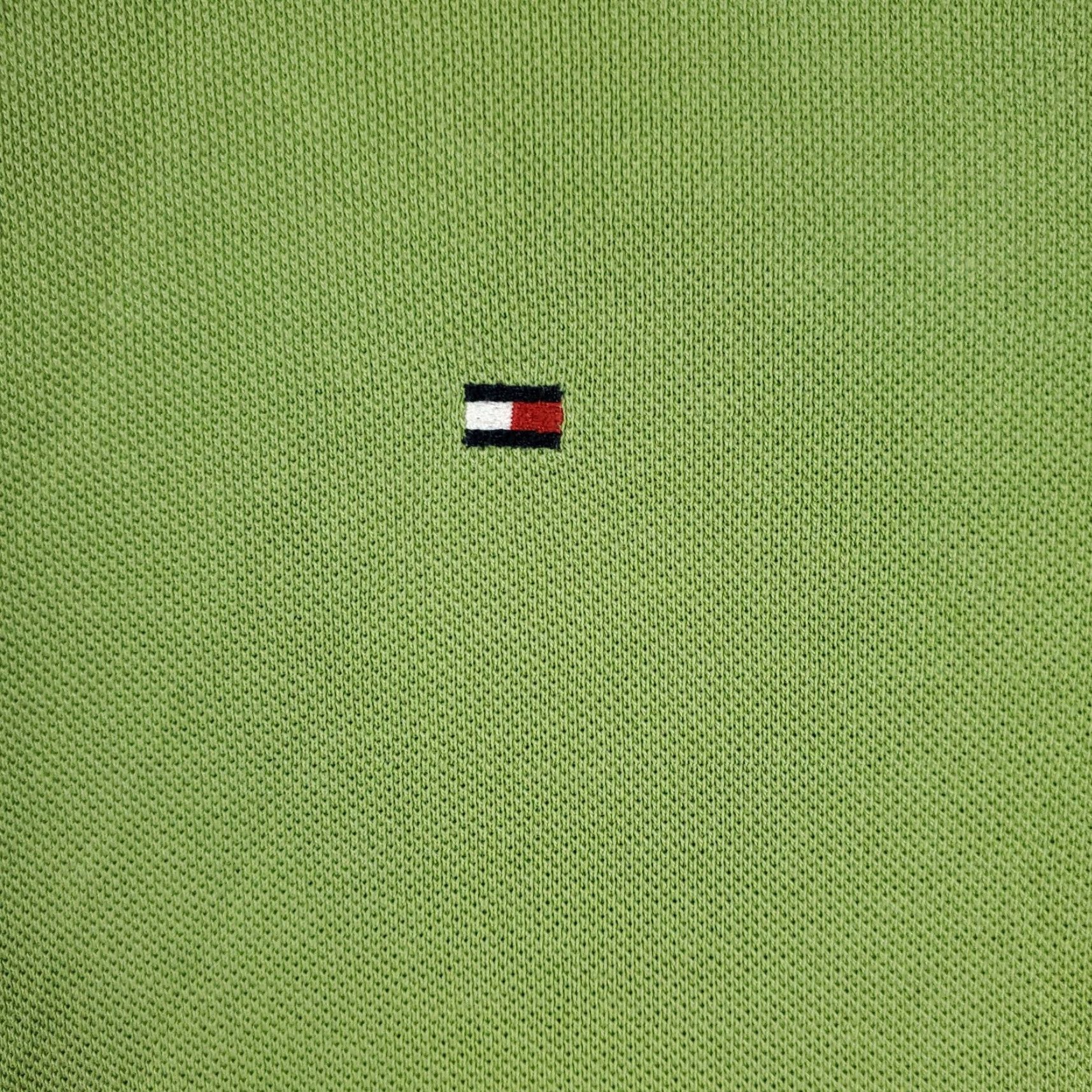 Tommy Hilfiger VINTAGE Tommy Hilfiger Polo Shirt Men Large Green Casual Short Sleeve Sports Size US L / EU 52-54 / 3 - 3 Thumbnail