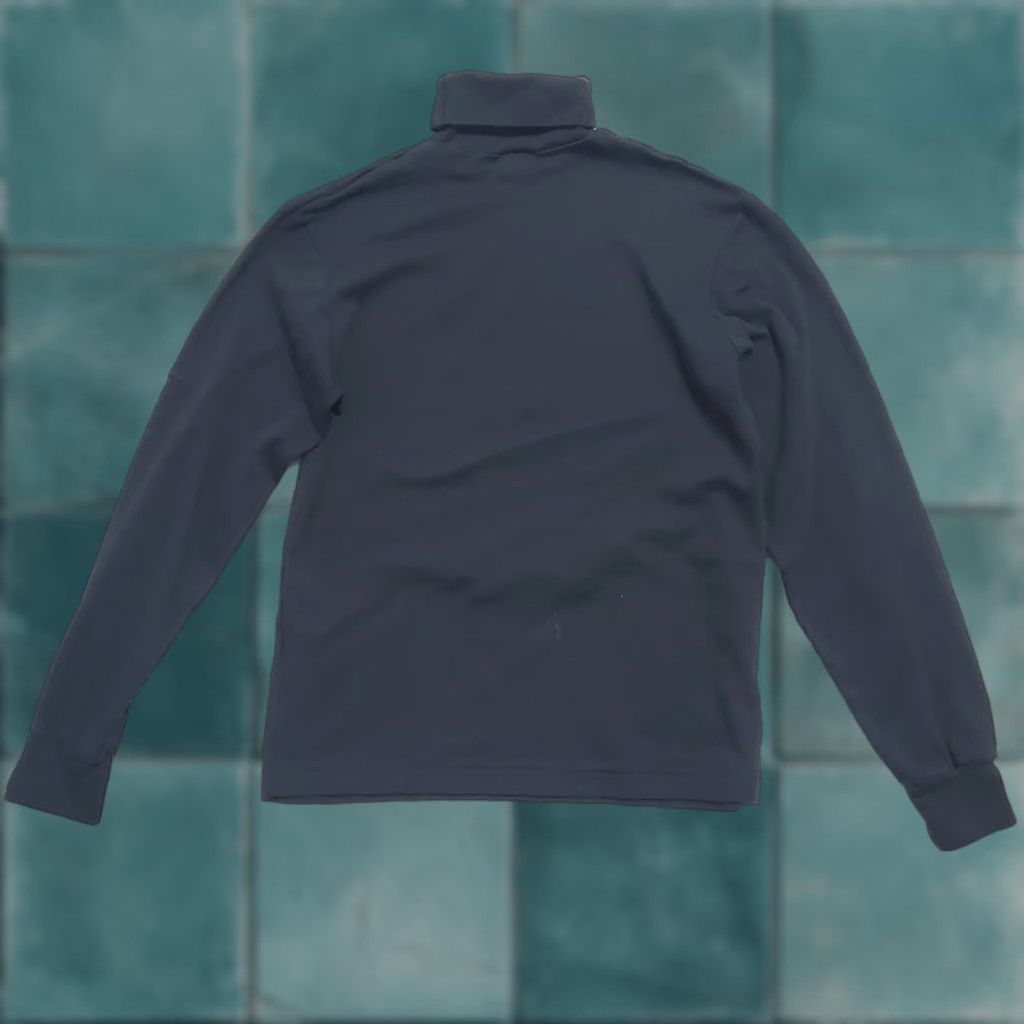Bogner VINTAGE Bogner Shirt Women Medium Black Cotton Turtleneck Pullover Retro Ski USA FLAW Embroidered Size M / US 6-8 / IT 42-44 - 1 Thumbnail