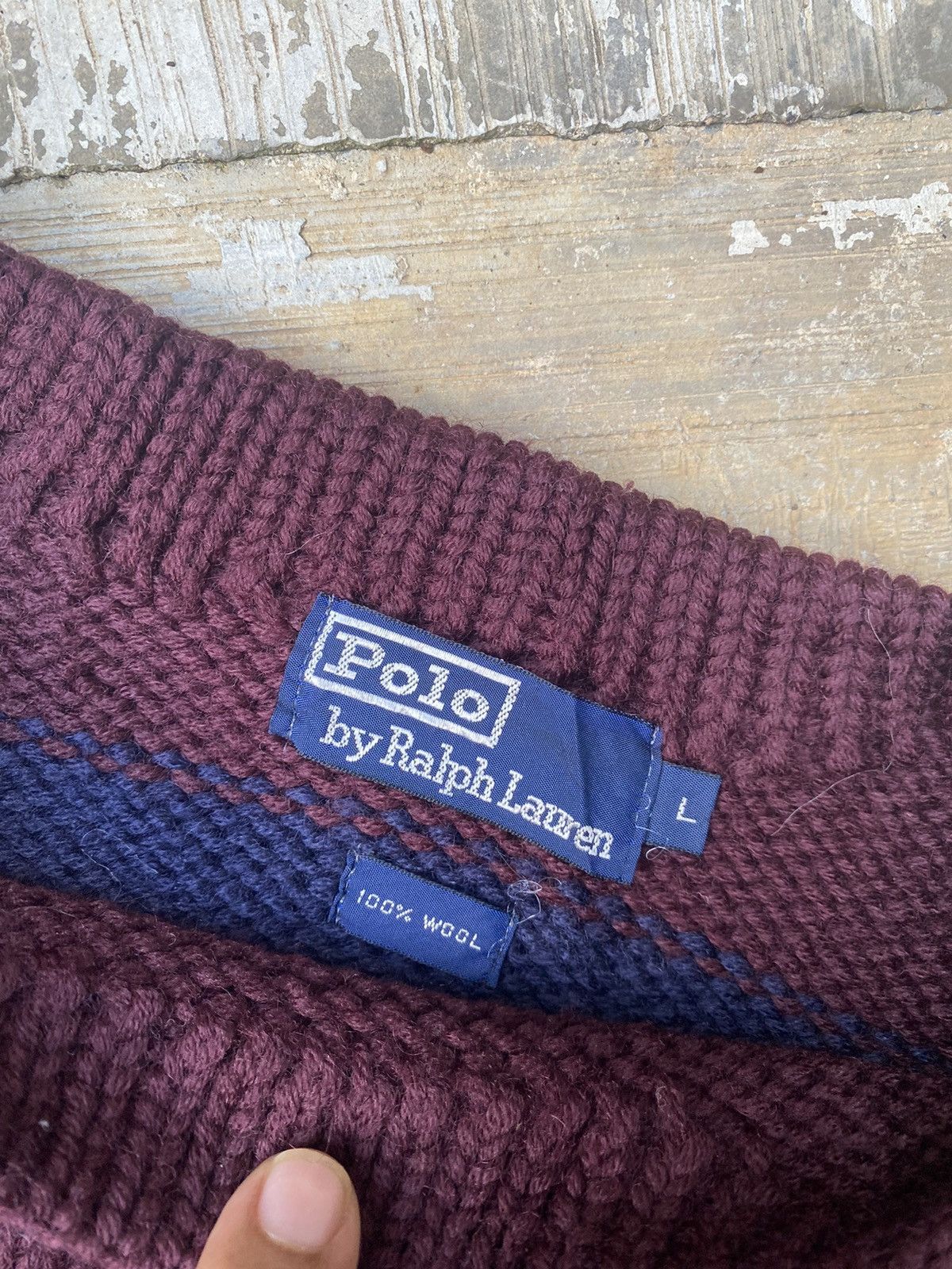Polo Ralph Lauren Polo Ralph Lauren Wool Knit Sweater Size US L / EU 52-54 / 3 - 7 Thumbnail