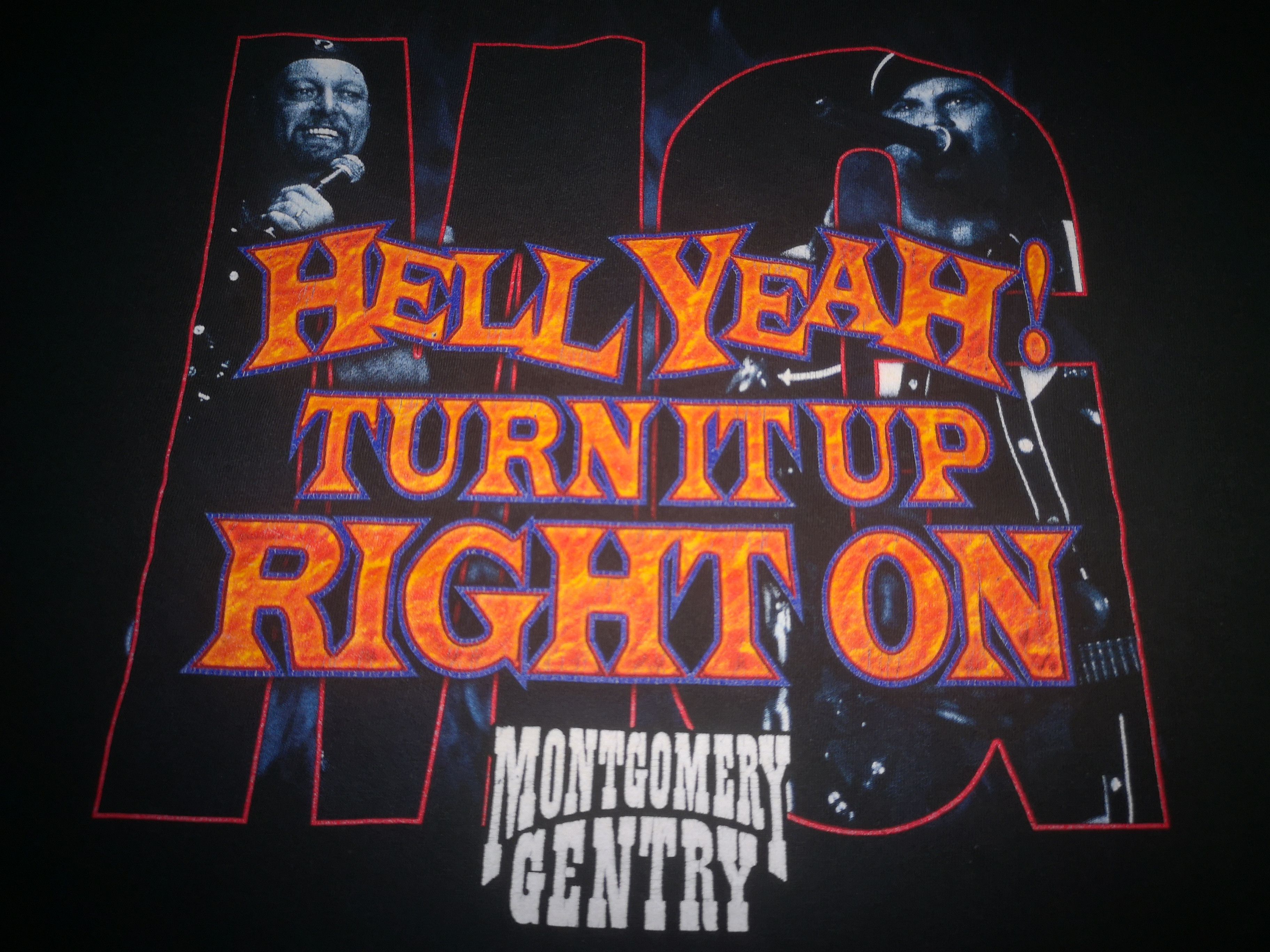 Band Tees × Vintage Vintage Montgomery Gentry Band Tour Hell Yeah Concert Shirt Size US XXL / EU 58 / 5 - 5 Thumbnail