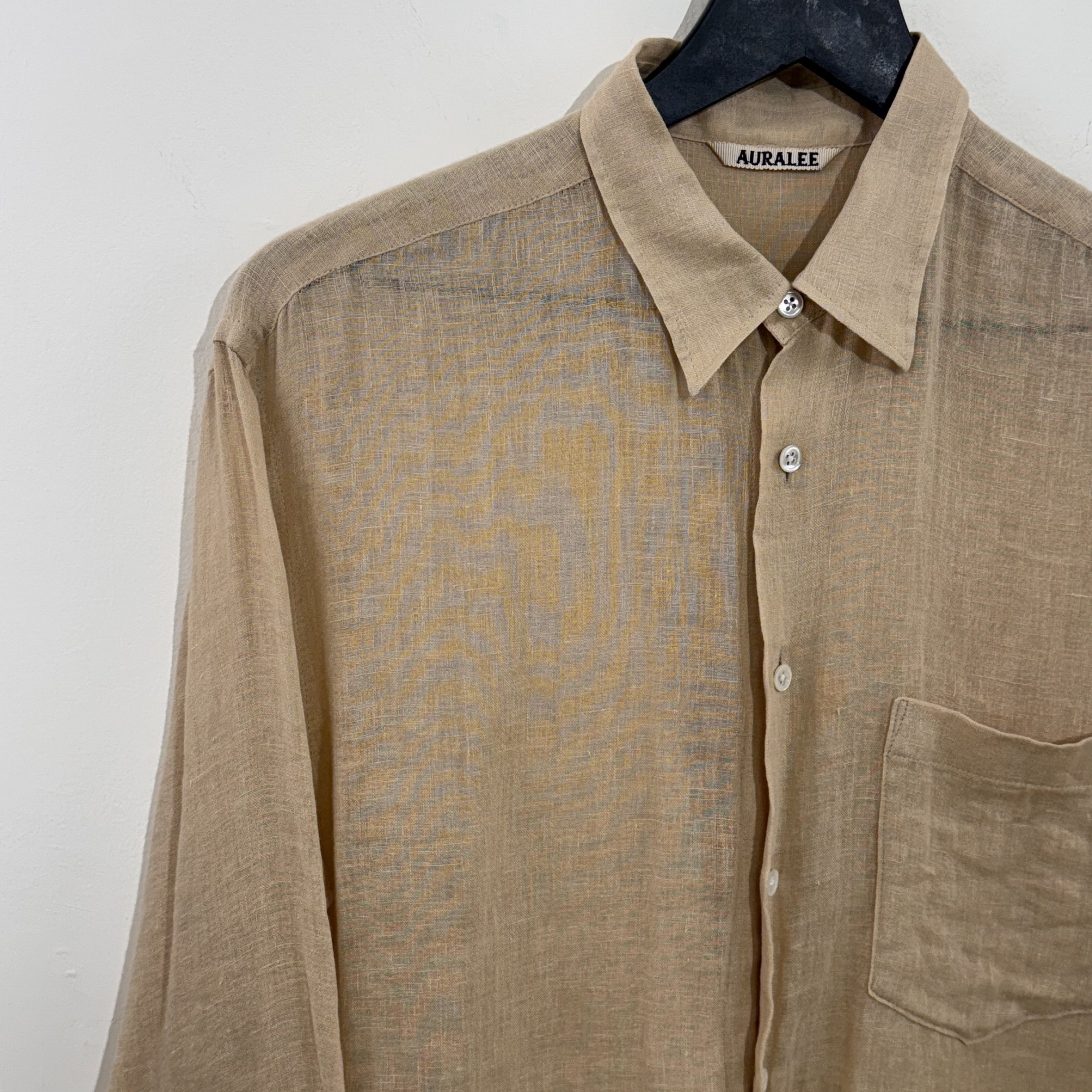 Auralee Auralee Linen One-Pocket Shirt Size US L / EU 52-54 / 3 - 2 Thumbnail