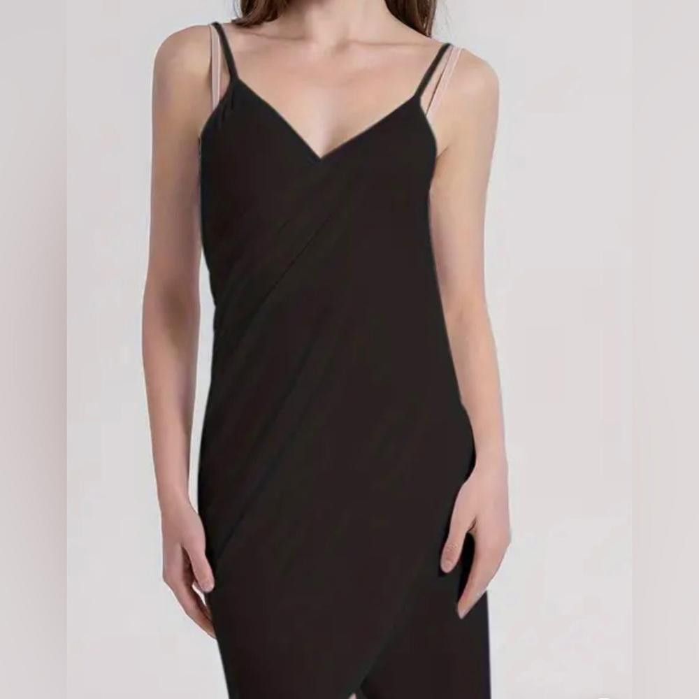 Designer Black Wrap Swimsuit Cover Up Size ONE SIZE - 5 Thumbnail