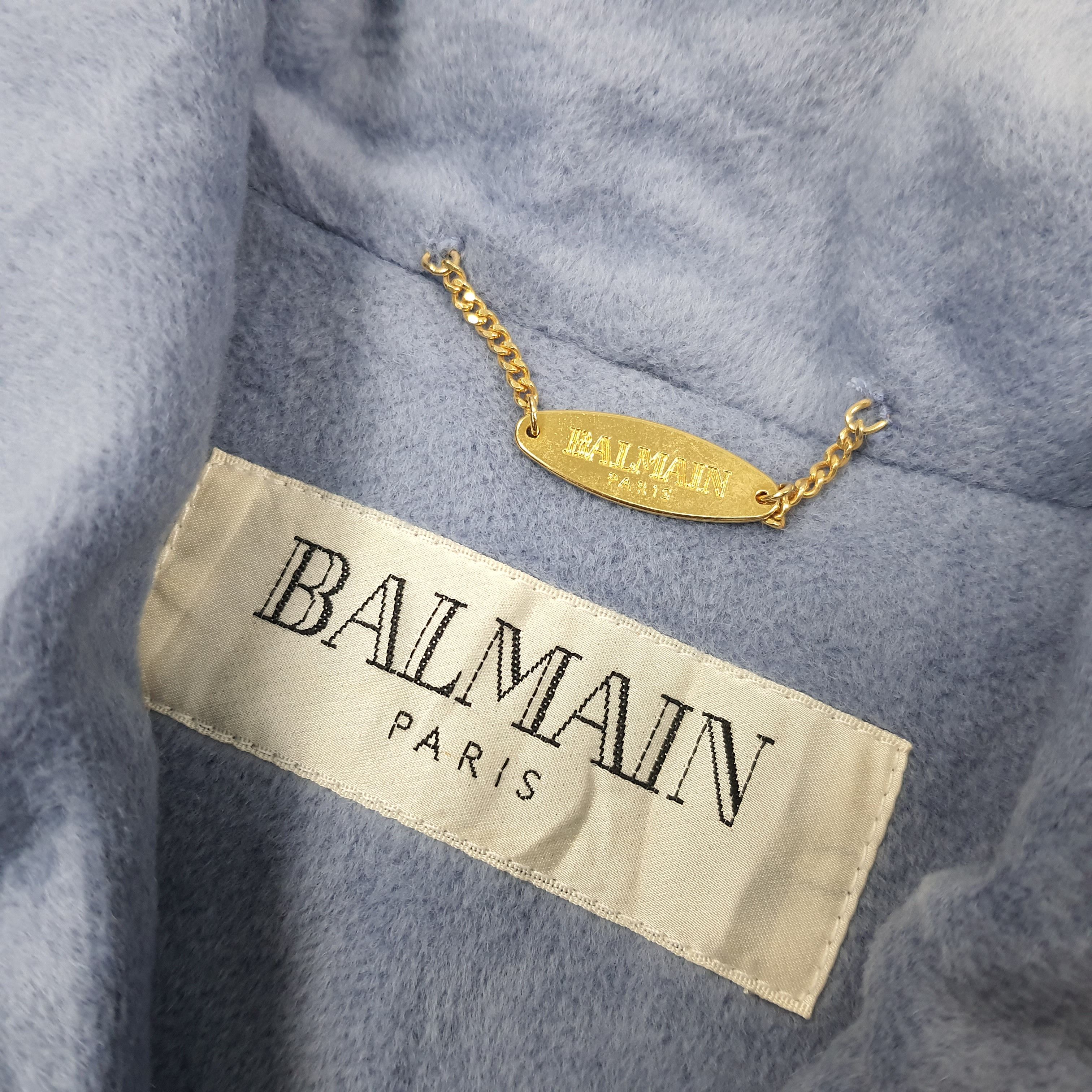 Balmain × Vintage Vintage Balmain Paris Trench Jacket C222N12 Size US M / EU 48-50 / 2 - 4 Thumbnail
