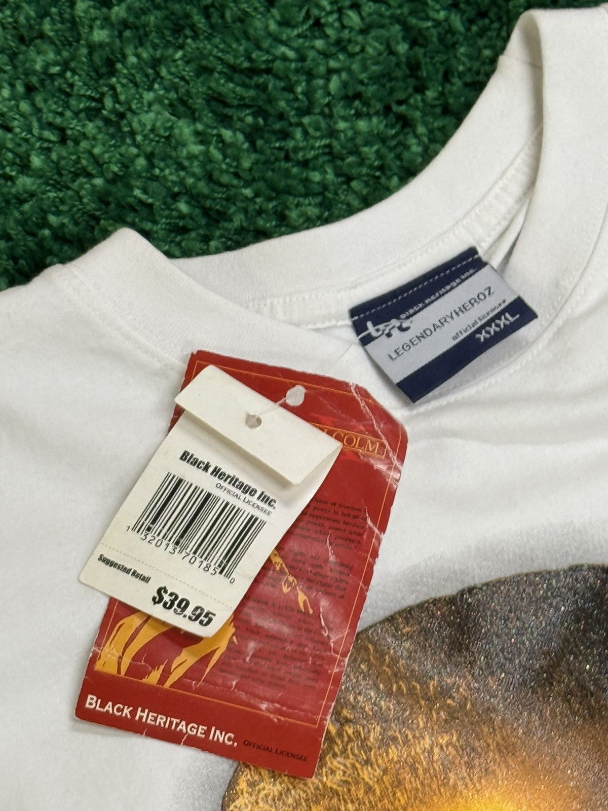 Vintage Vintage Deadstock Malcom X Portrait Black Heritage Tee 3XL Size US XXL / EU 58 / 5 - 4 Thumbnail