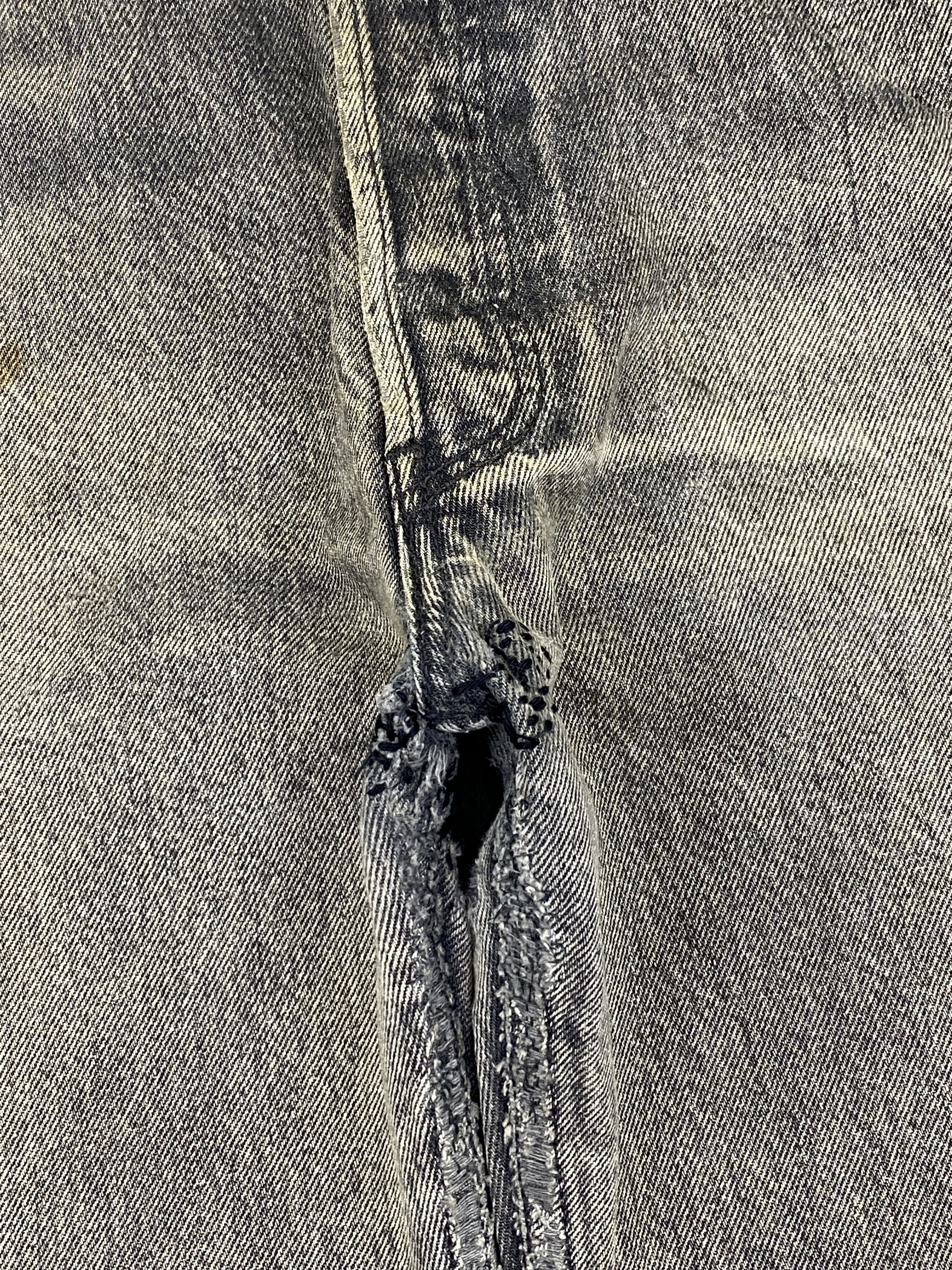 Levi's Vintage Levis 501 Superblack Faded Black Distressed Jeans Size US 30 / EU 46 - 10 Thumbnail