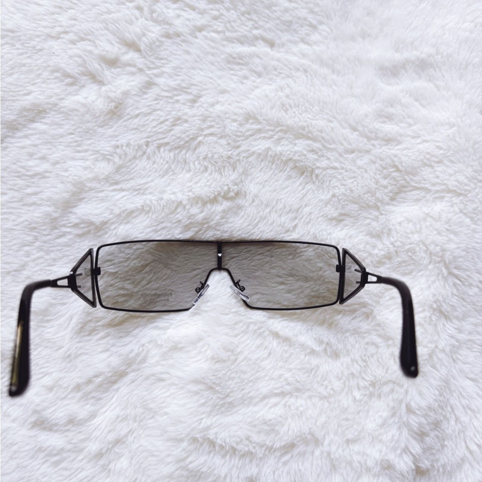 Other Shane Clear Black Wrap-Around Sunglasses Size ONE SIZE - 7 Thumbnail