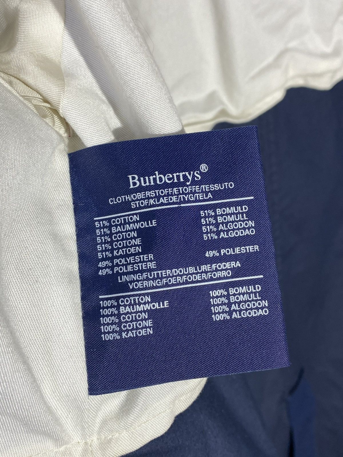 Burberry Vintage 1990s Burberry’s Navy Coat Jacket Japanese Vibes Size US M / EU 48-50 / 2 - 15 Thumbnail