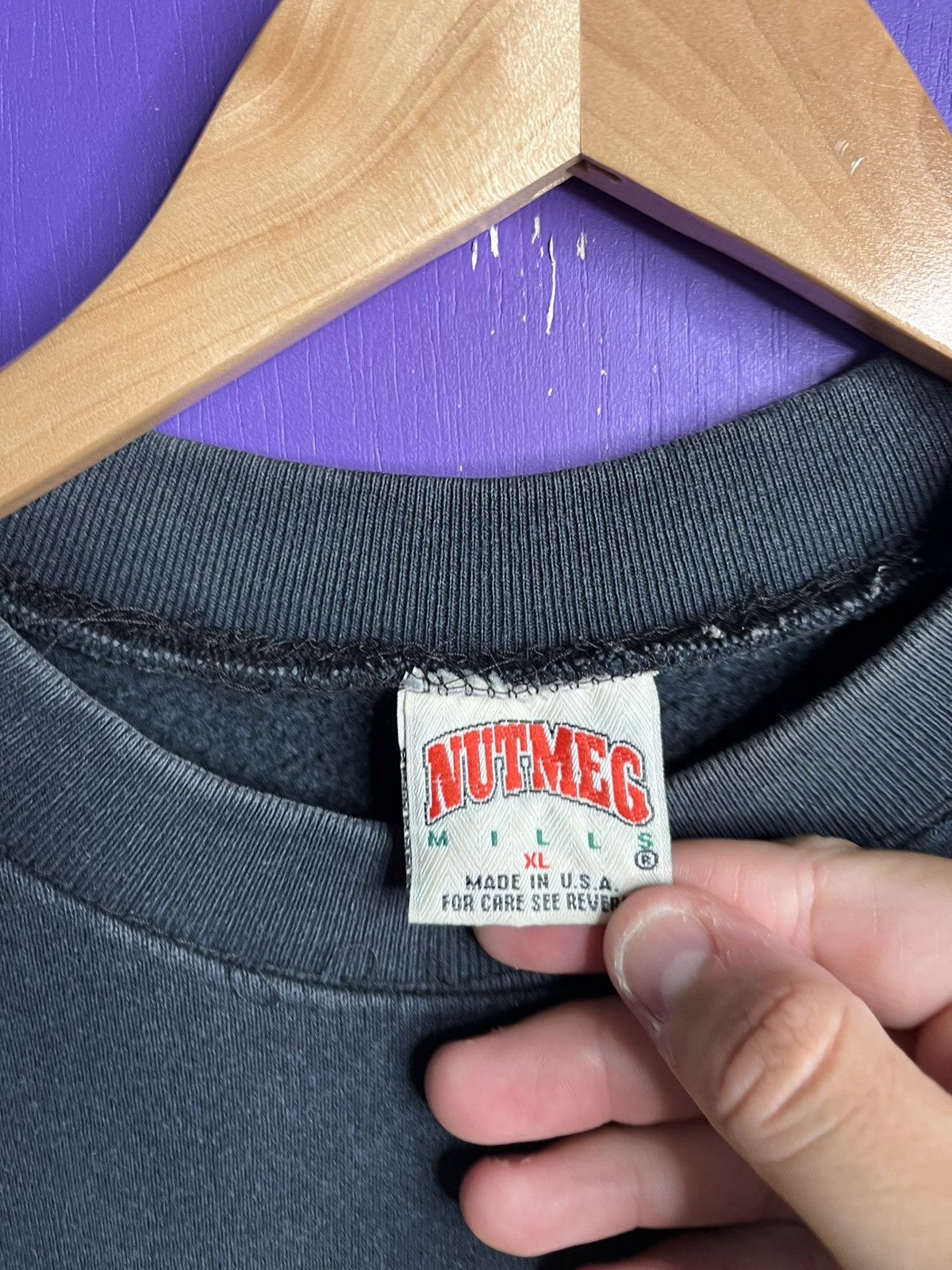 Nutmeg × Vintage Vintage 90s Nutmeg Purdue boilermakers sweatshirt Size US XL / EU 56 / 4 - 4 Thumbnail
