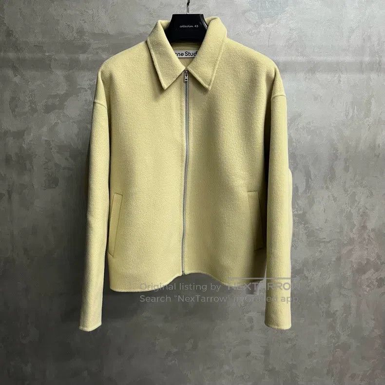 Acne Studios Acne Studios Oatmeal Solid Color Classic Shirt Collar Wool Size US S / EU 44-46 / 1 - 1 Thumbnail