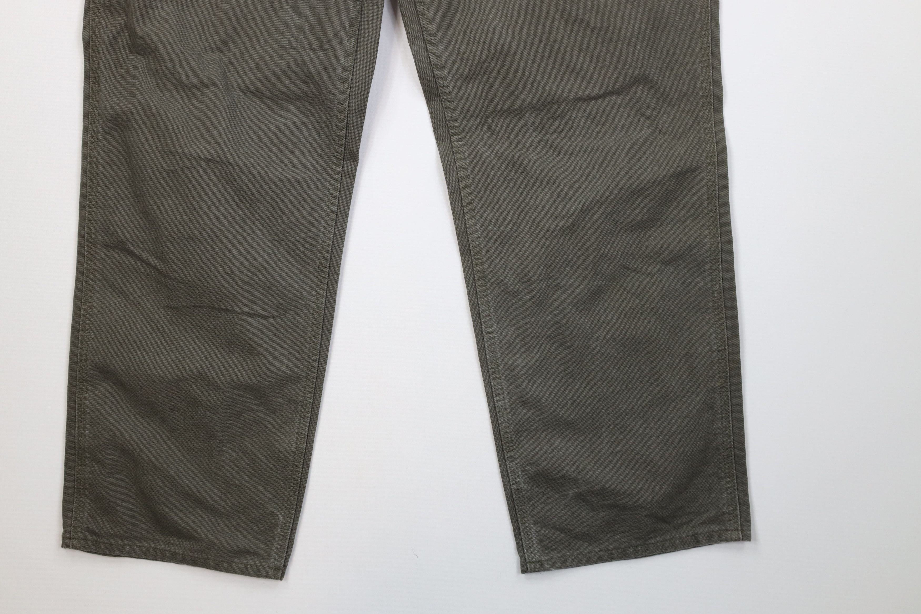 Carhartt Vintage Y2K Carhartt Wide Leg Dungaree Pants Moss Green Size US 38 / EU 54 - 5 Thumbnail
