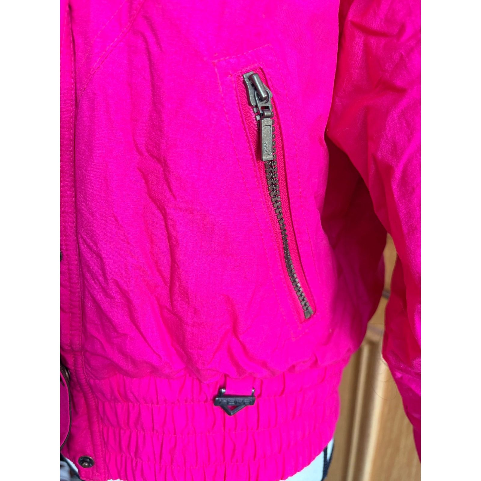 Fera Vintage 80 Women’s Ski Jacket Size 8 Hot Pink Cropped Jacket Size M / US 6-8 / IT 42-44 - 11 Thumbnail