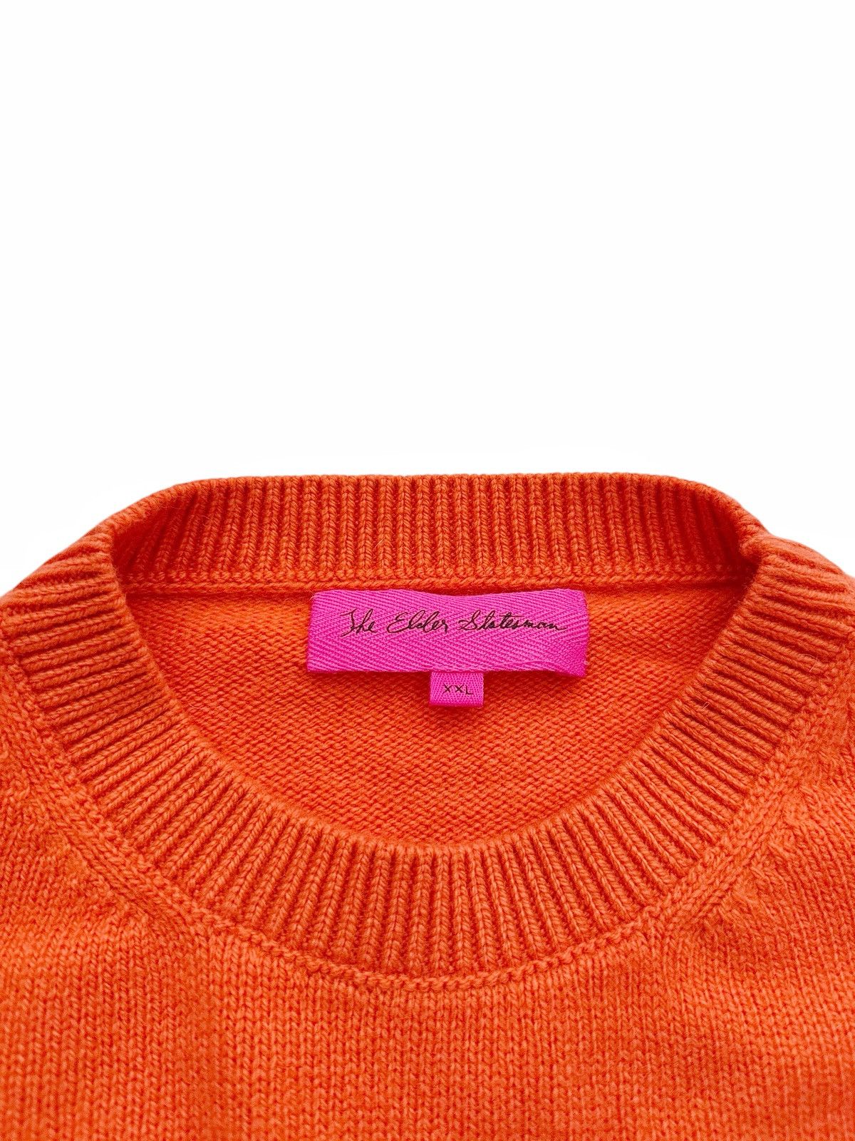The Elder Statesman $1,050 Elder Statesman Simple Cashmere Crew (Bonfire) Size US XXL / EU 58 / 5 - 3 Thumbnail