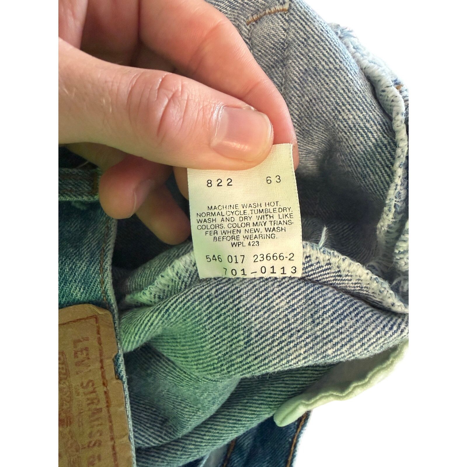 Levi's Vintage Levi’s 501 Jeans USA Made 30x28 Button Fly Red Tab Size US 30 / EU 46 - 9 Thumbnail