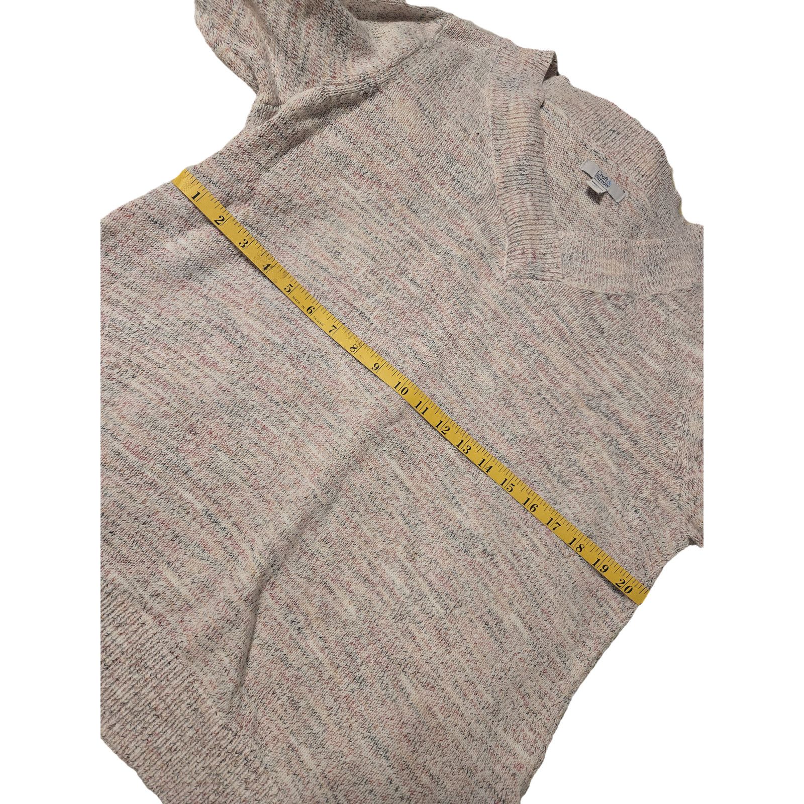 Croft & Barrow Croft & Barrow Women's Plus 1X Marled V-Neck Sweater Size XL / US 12-14 / IT 48-50 - 7 Thumbnail