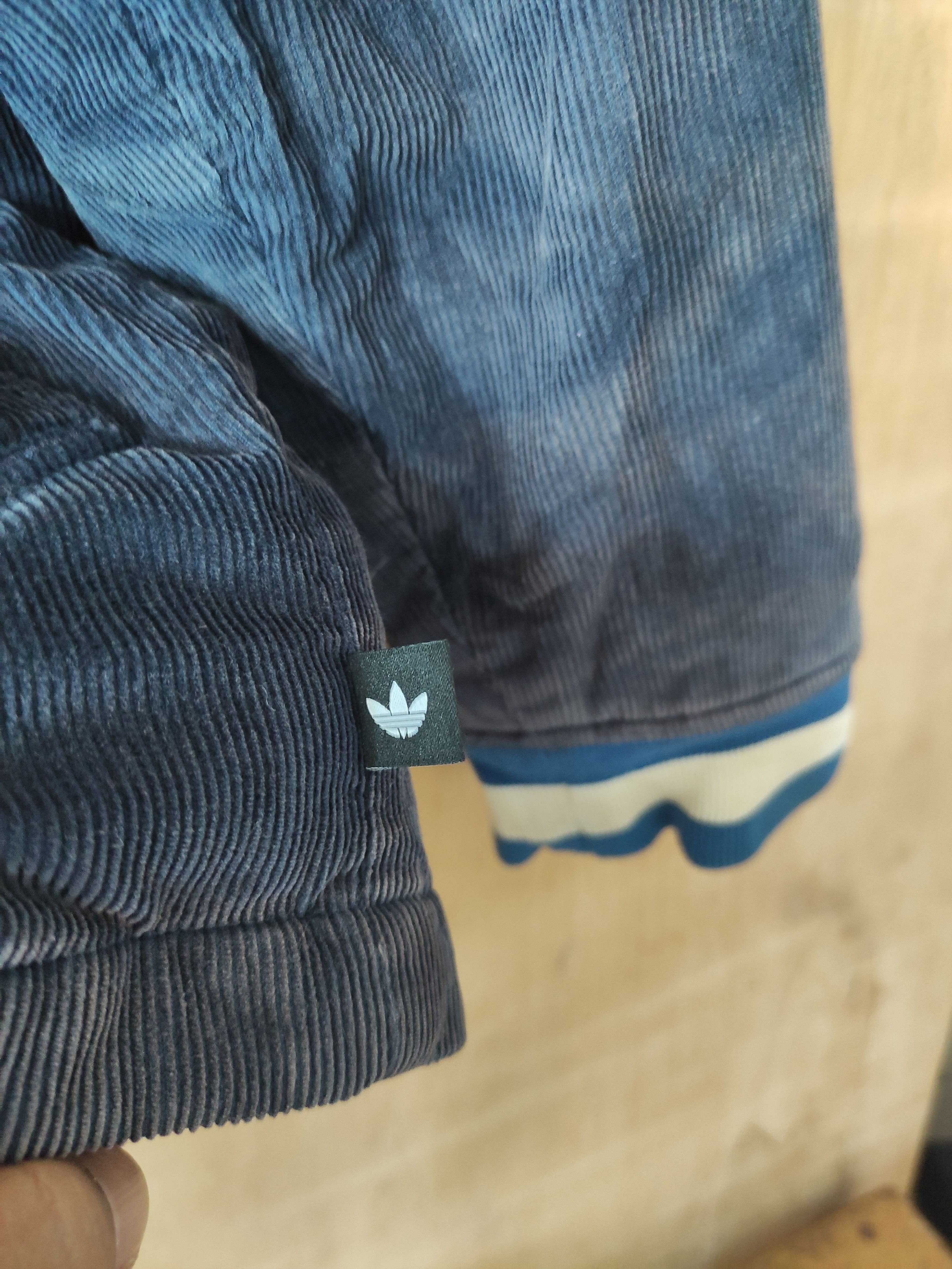 Adidas ADIDAS ORIGINALS JACKET BLOUSON CORDUROY PADDED NAVY Size US S / EU 44-46 / 1 - 8 Thumbnail