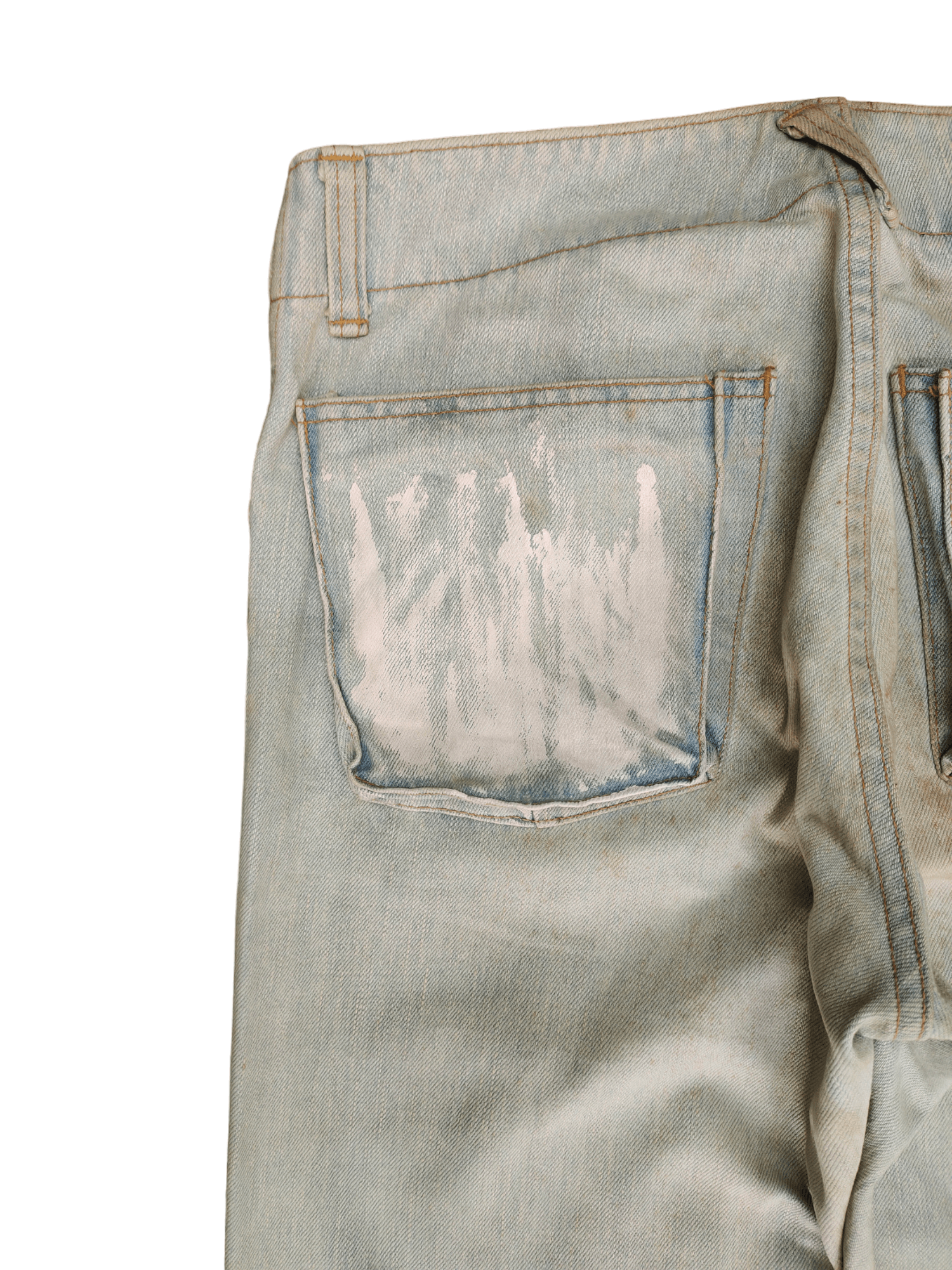 Kapital 1990s John Bull Dirty Worker Cargo Denim Pants 1967 Pattern Size US 30 / EU 46 - 13 Thumbnail