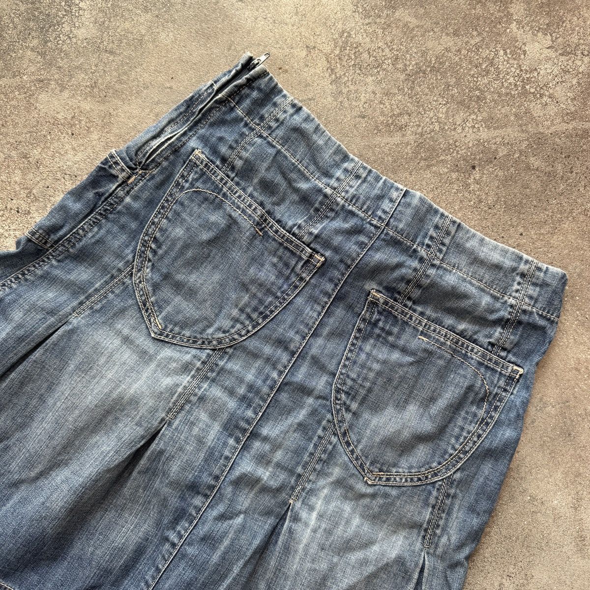 Hysteric Glamour Japan Style Y2K Indie Sleaze Grunge Denim Mini Skirt Size 26" / US 2 / IT 38 - 7 Thumbnail