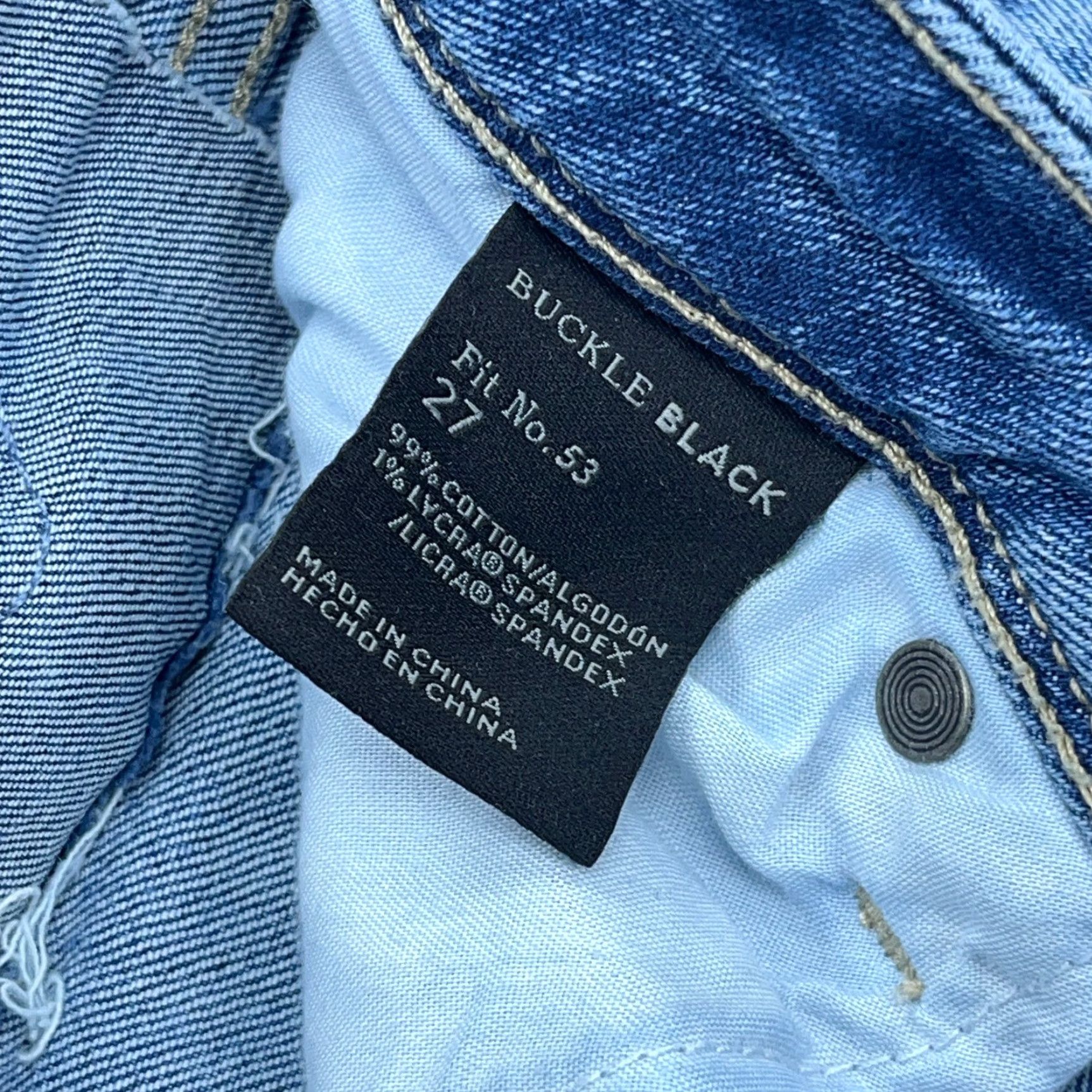 Buckle Black Buckle Black Shorts Women 27 Cut Off Jean Jorts Frayed Faded Stretch Ladies Blue Denim 3 in Inseam 5-Pocket Design Size 27" / US 4 / IT 40 - 6 Thumbnail