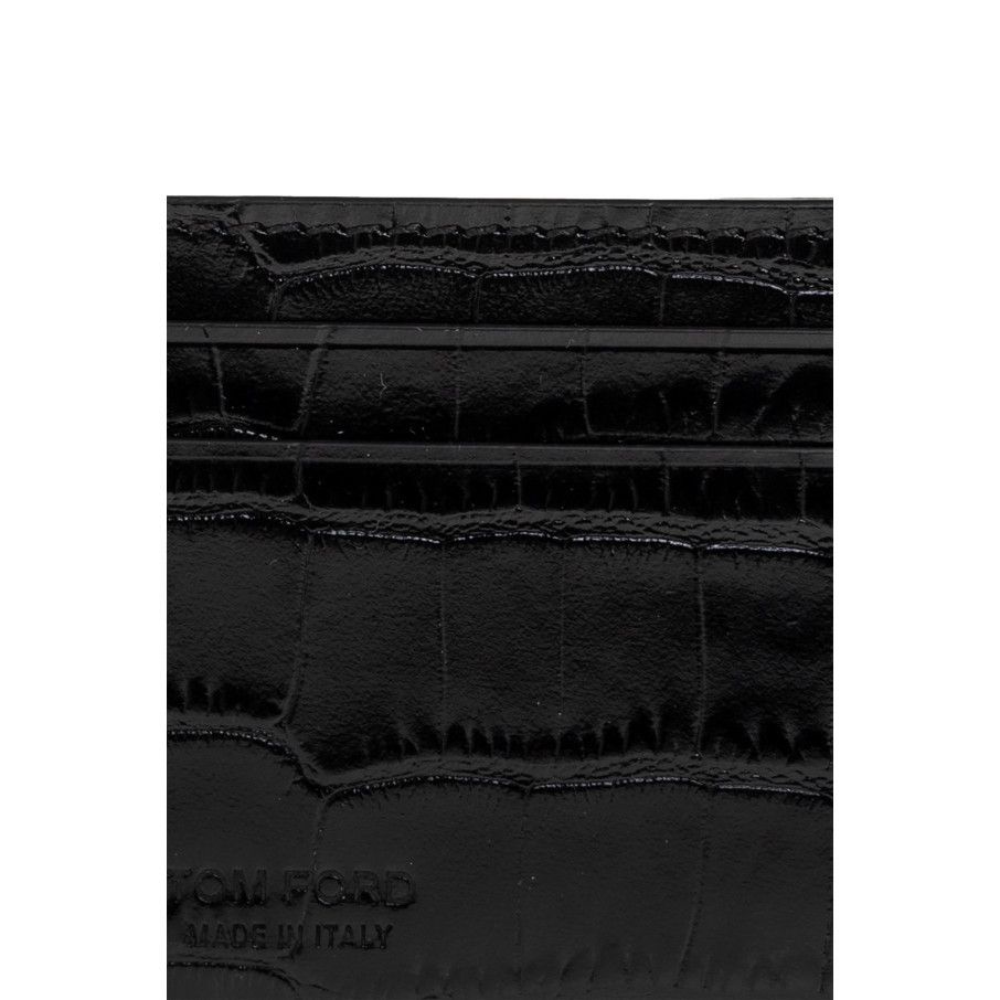 Tom Ford TOM FORD Black Leather Card Holder New & Authentic Size ONE SIZE - 3 Thumbnail