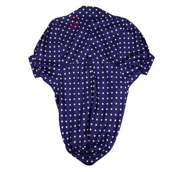 Comme des Garcons Comme Des Garcons Retro blue-purple polka-dot shirt top Size S / US 4 / IT 40 - 3 Thumbnail
