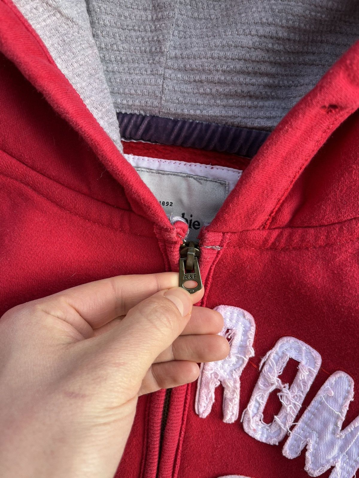 Abercrombie & Fitch × Hysteric Glamour × If Six Was Nine Vintage Abercrombie Big Logo Zip Hoodie like LGB Diesel Y2K Size US M / EU 48-50 / 2 - 7 Thumbnail