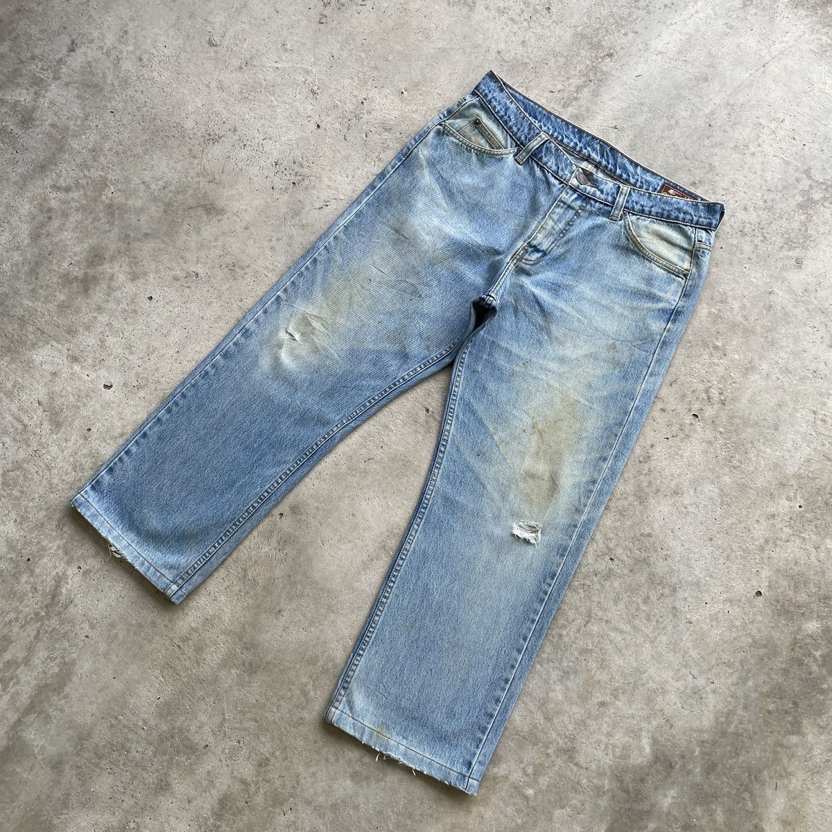 Japanese Brand Vintage MC Jeans Rusty Denim Faded Distressed Pants W35 Size US 35 - 2 Thumbnail