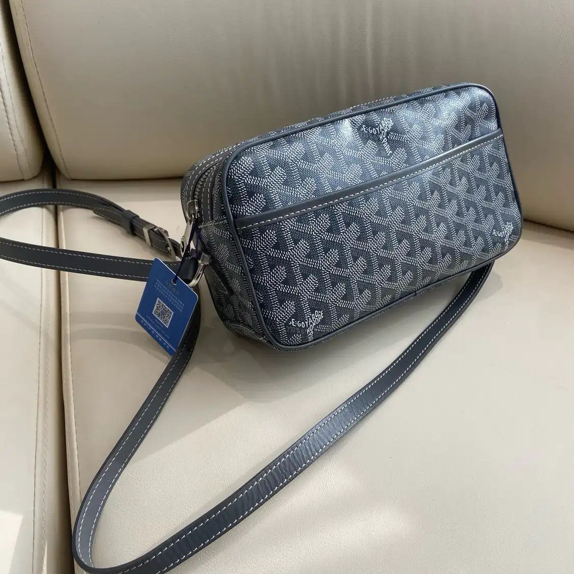 ♡34ski♡GOYARD ショルダーバッグ•グレー♡ Goyard Goyard Gray Goyard Saint Léger Backpack Gray | Grailed