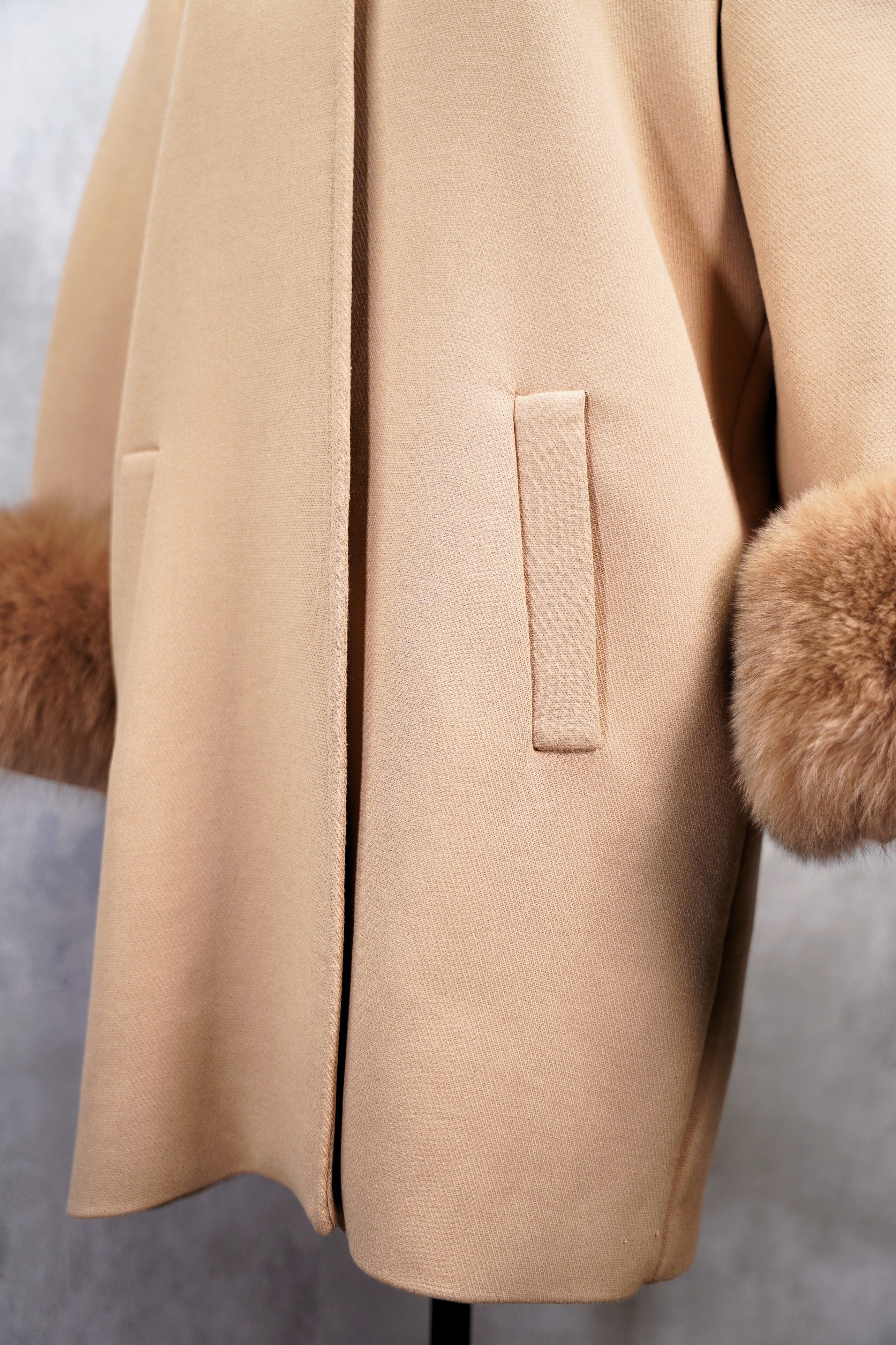 Other Meotine Jacket Coat Trench x Fox Fur Size S / US 4 / IT 40 - 7 Thumbnail