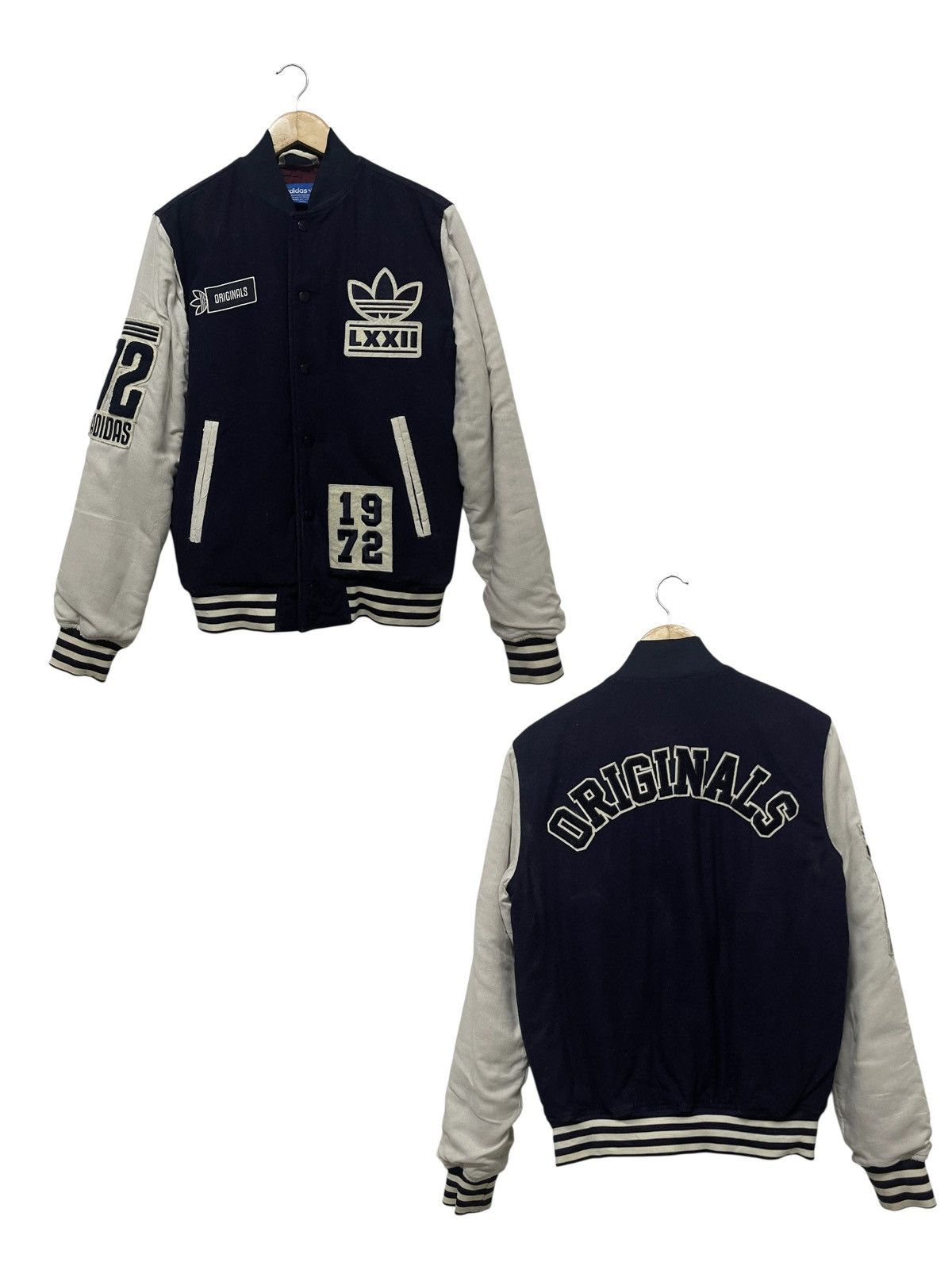 Adidas VINTAGE ADIDAS WOOL SLEEVE VARSITY JACKET Size US S / EU 44-46 / 1 - 1 Thumbnail