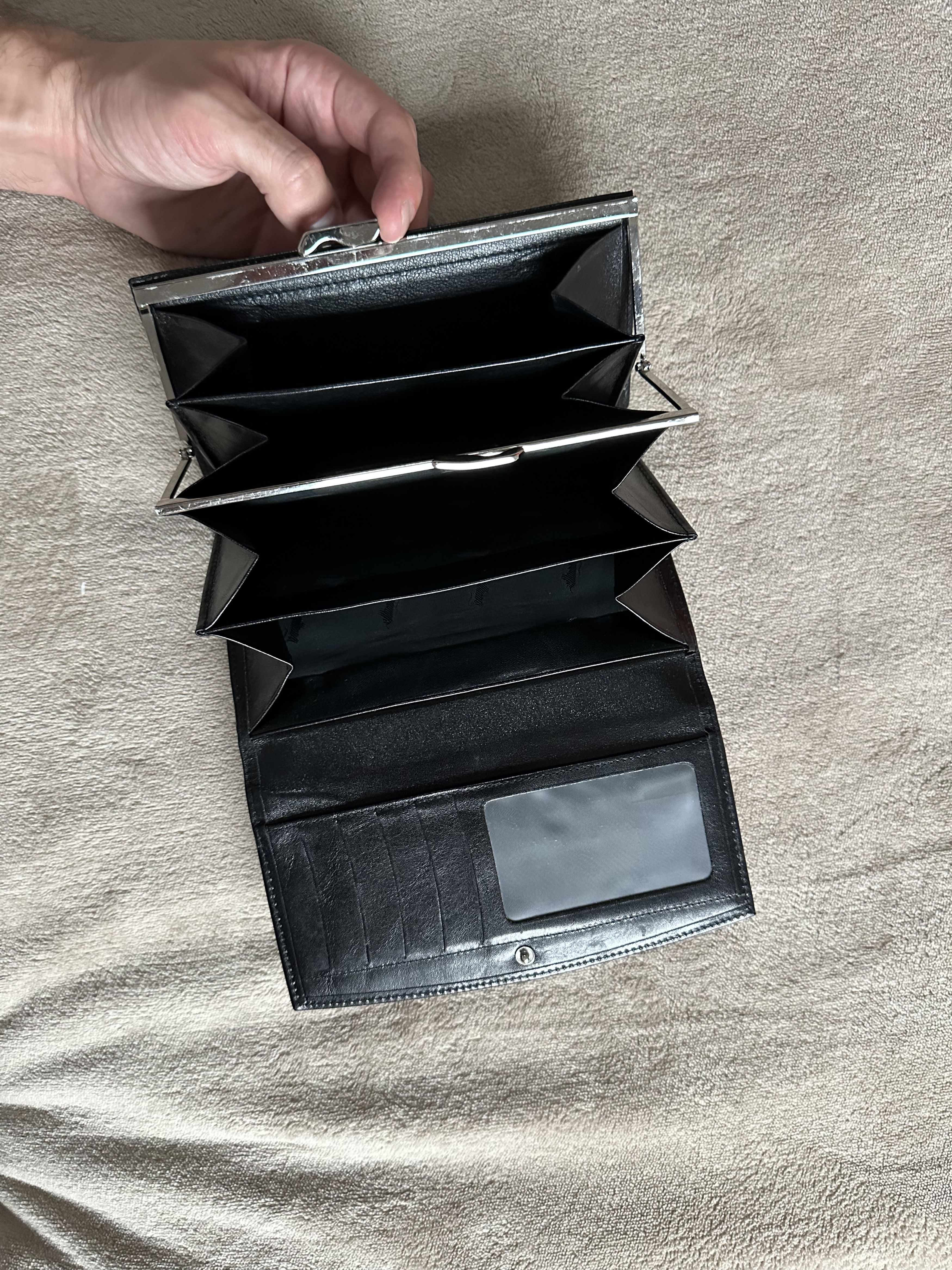 Other Braun Buffel Black Leather Kiss-Lock Wallet OS Size ONE SIZE - 7 Thumbnail