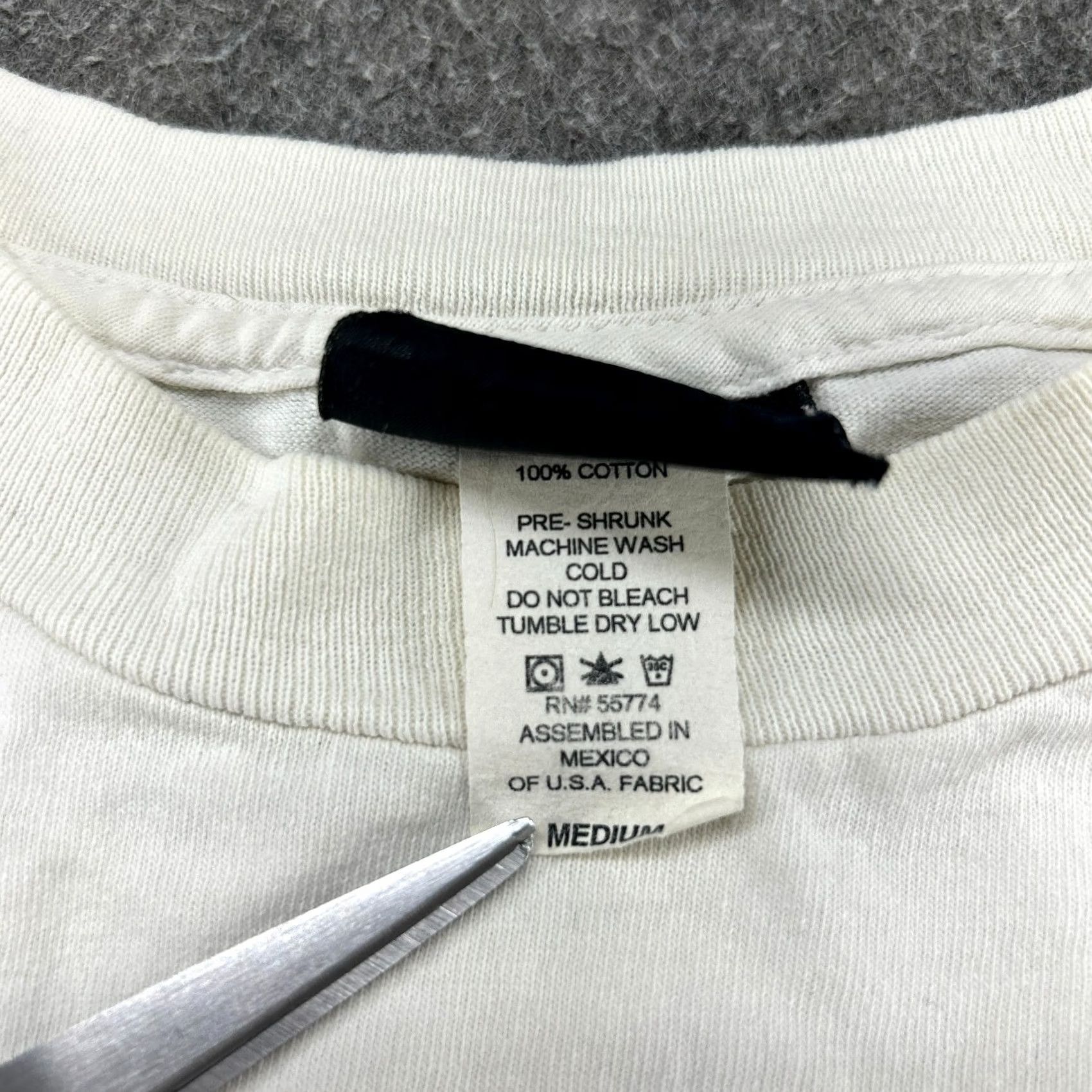 Vintage VINTAGE NHS Shirt Mens M White Cotton Distressed Gothic 90s Cars Logo Short Sleeve Crew Neck Size US M / EU 48-50 / 2 - 3 Thumbnail