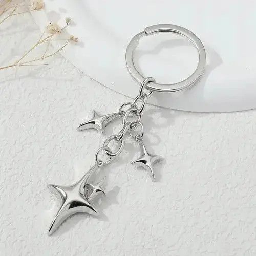 Jewelry Hamasaki x Ahata 4 Point Star Keychain Size ONE SIZE - 2 Thumbnail