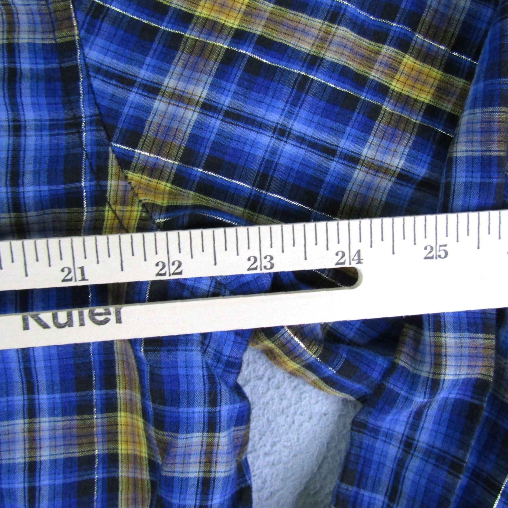 Wrangler VINTAGE Wrangler Western Shirt Mens XL Blue Plaid Pearl Snap Rodeo Sawtooth Country Size US L / EU 52-54 / 3 - 5 Thumbnail