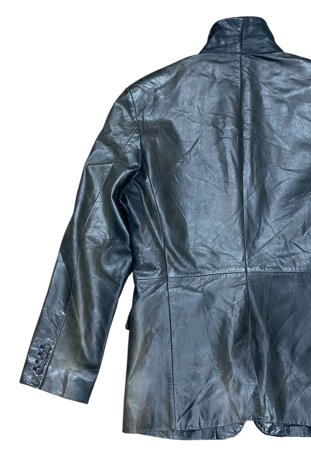 Tornado Mart Rare TORNADO MART Leather Blazer Size US L / EU 52-54 / 3 - 9 Thumbnail
