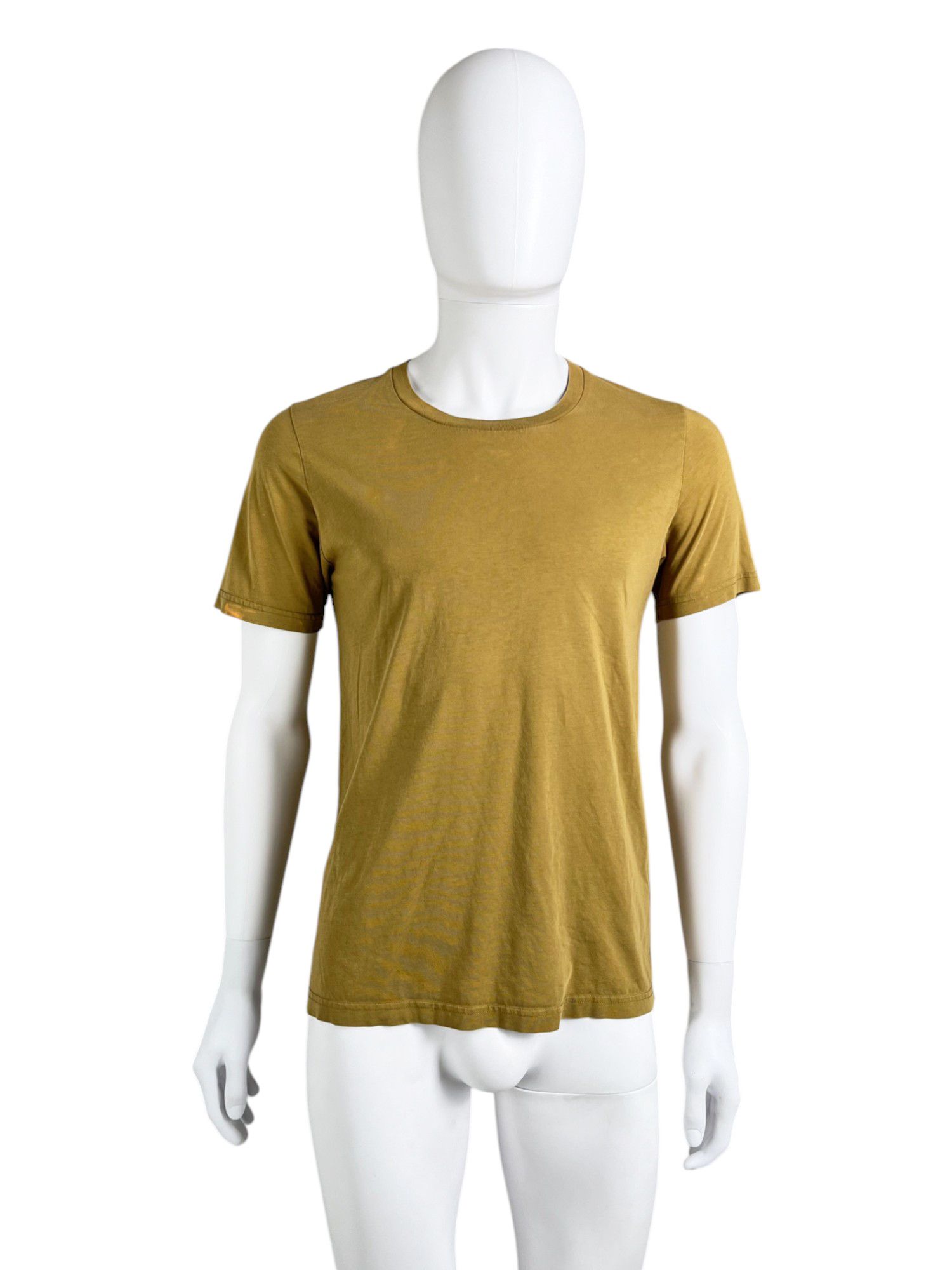Maison Margiela S/S 2016 Yellow Ochre Cotton Tee Size US S / EU 44-46 / 1 - 1 Thumbnail